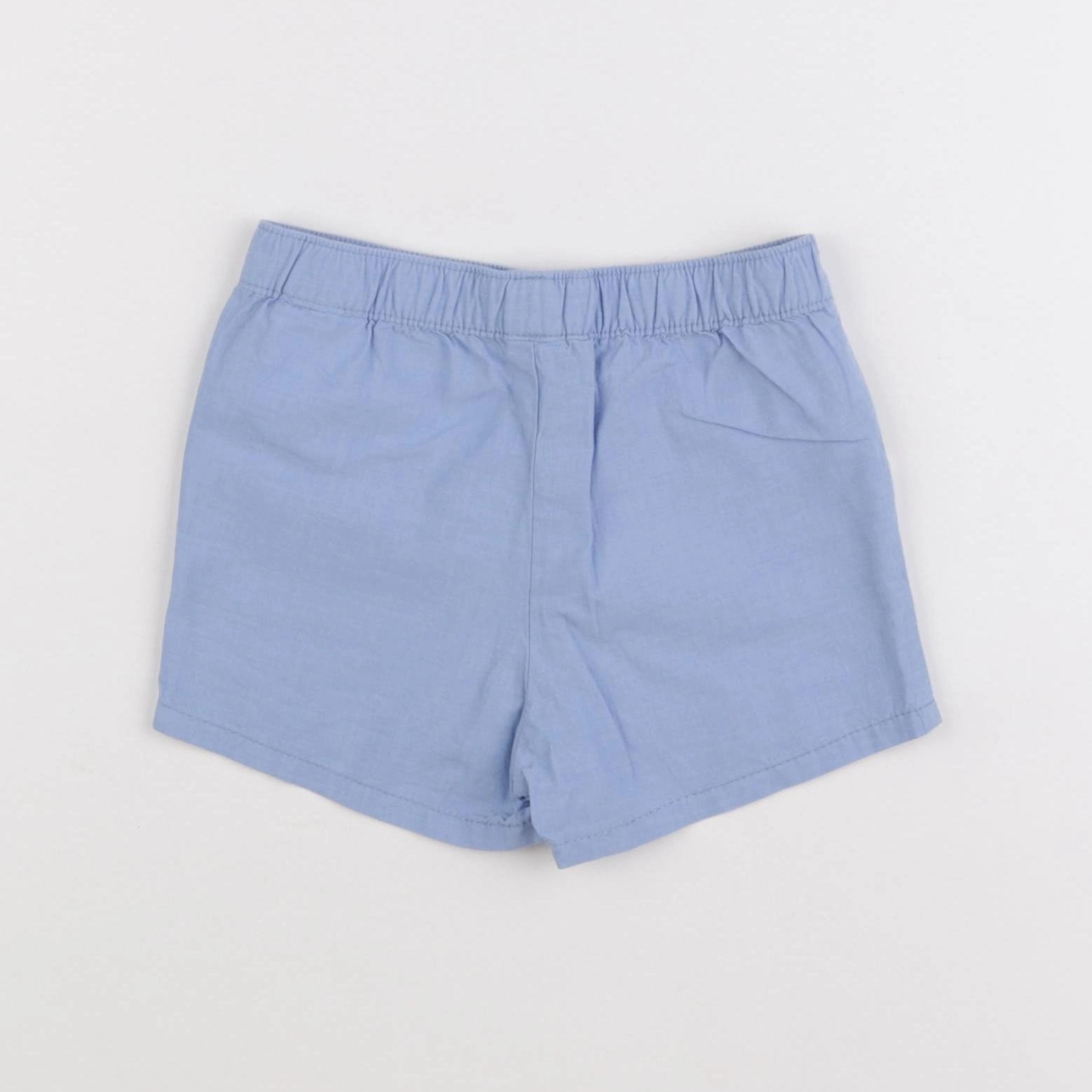 H&M - short bleu - 3/6 mois