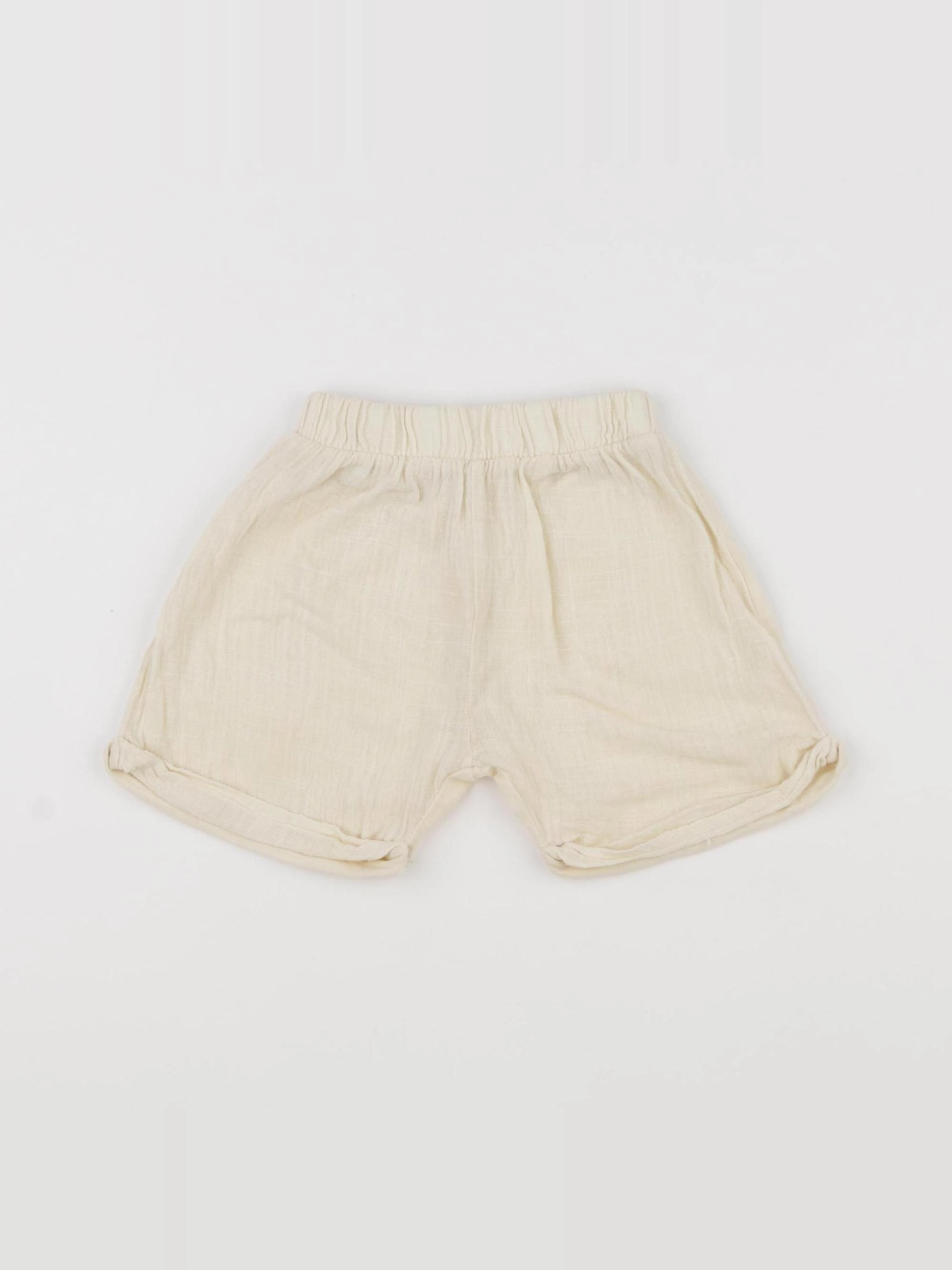 Zara - short beige - 9/12 mois