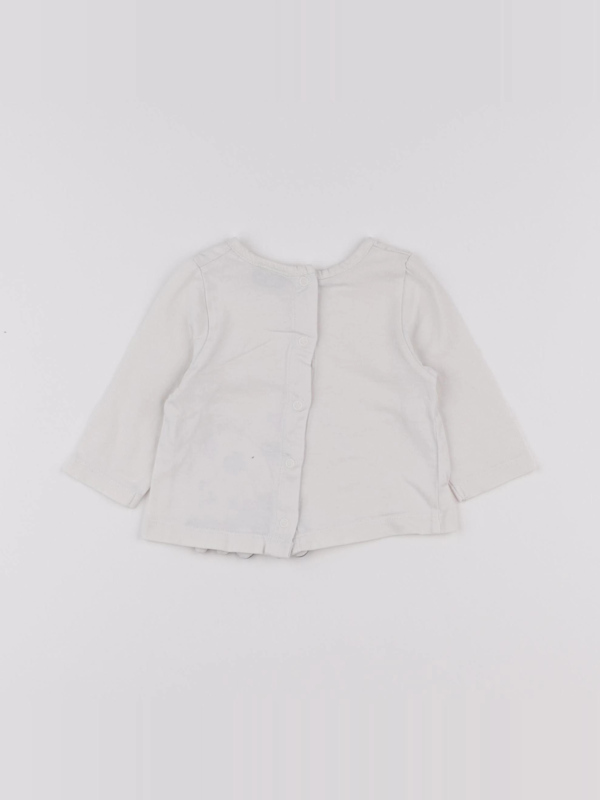 Tape à l'oeil - tee-shirt blanc - 3 mois