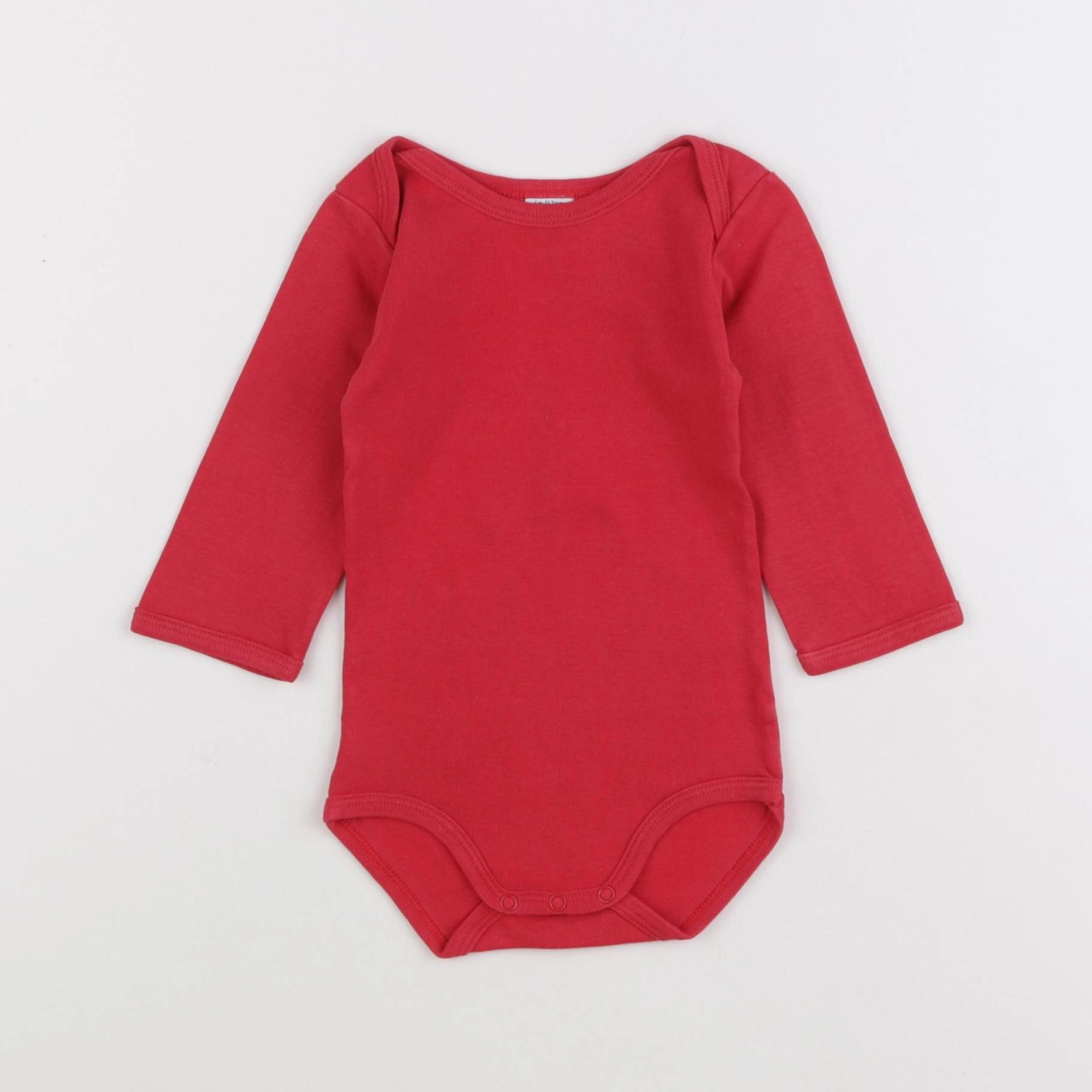 Petit Bateau - body rouge - 6 mois