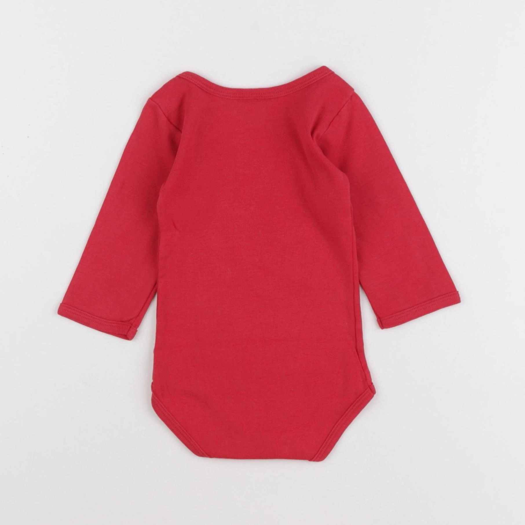 Petit Bateau - body rouge - 6 mois