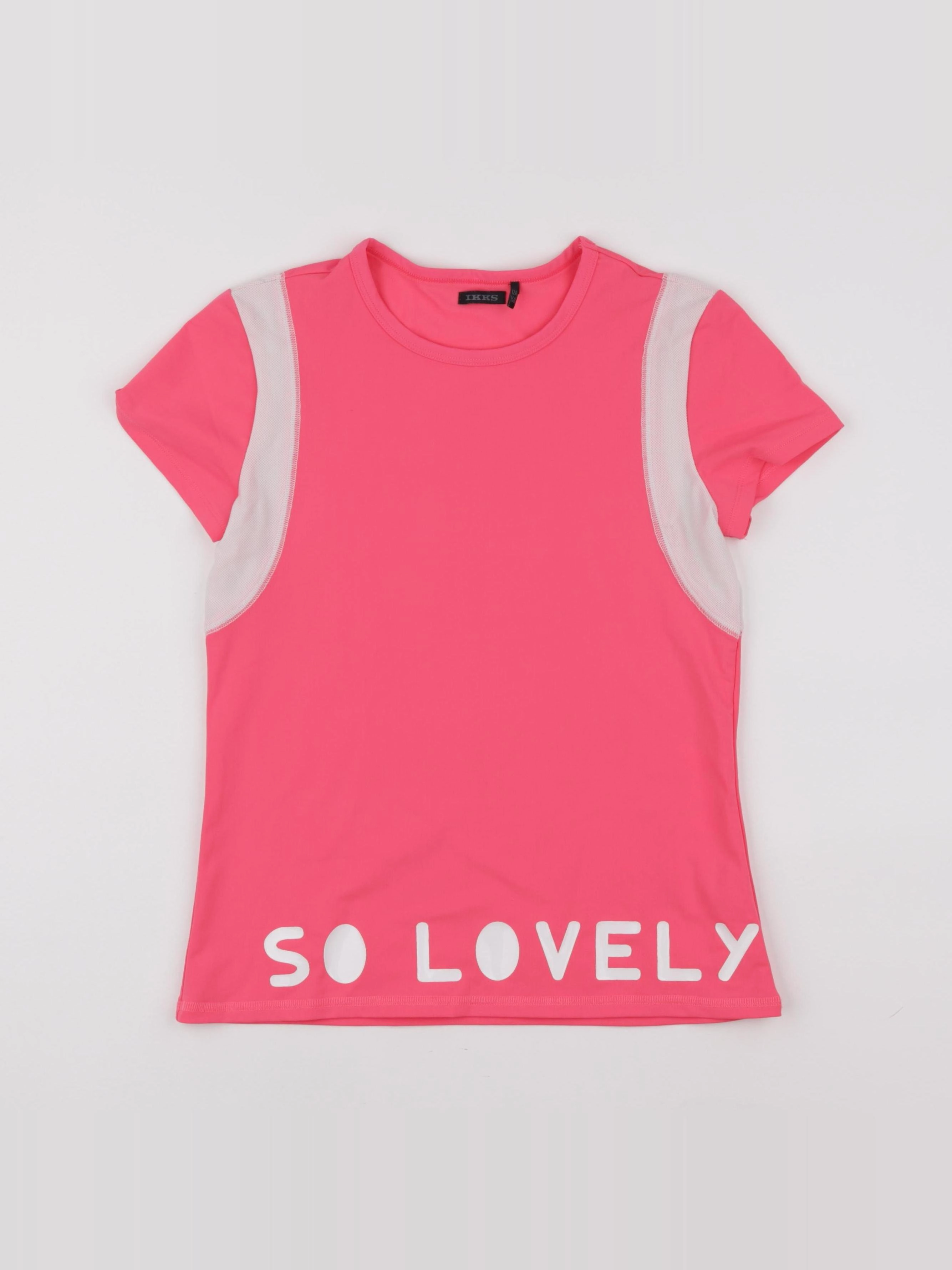 IKKS - tee-shirt de sport rose - 12 ans