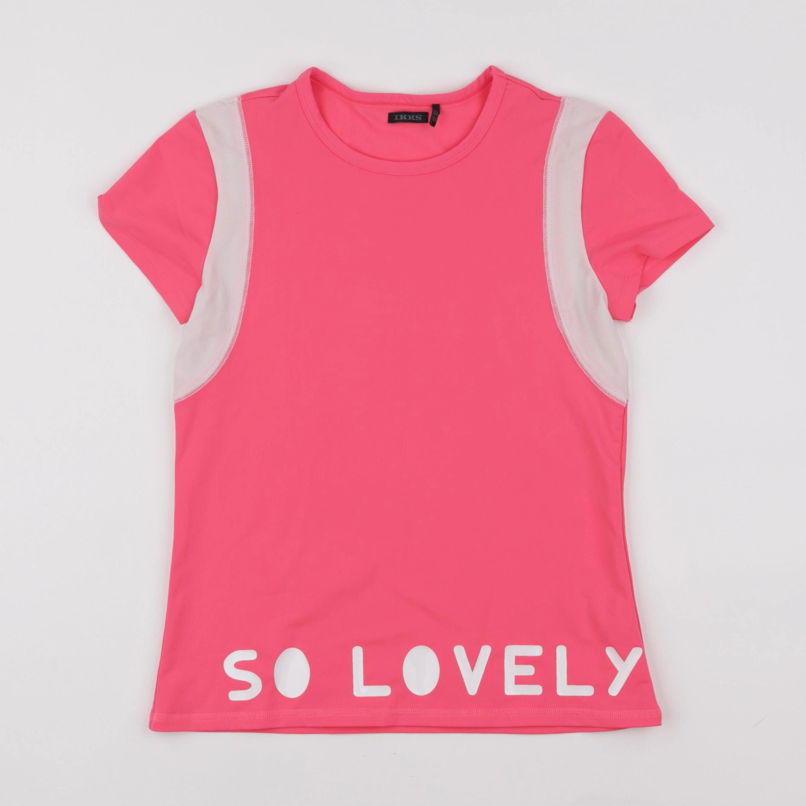 IKKS - tee-shirt de sport rose - 12 ans