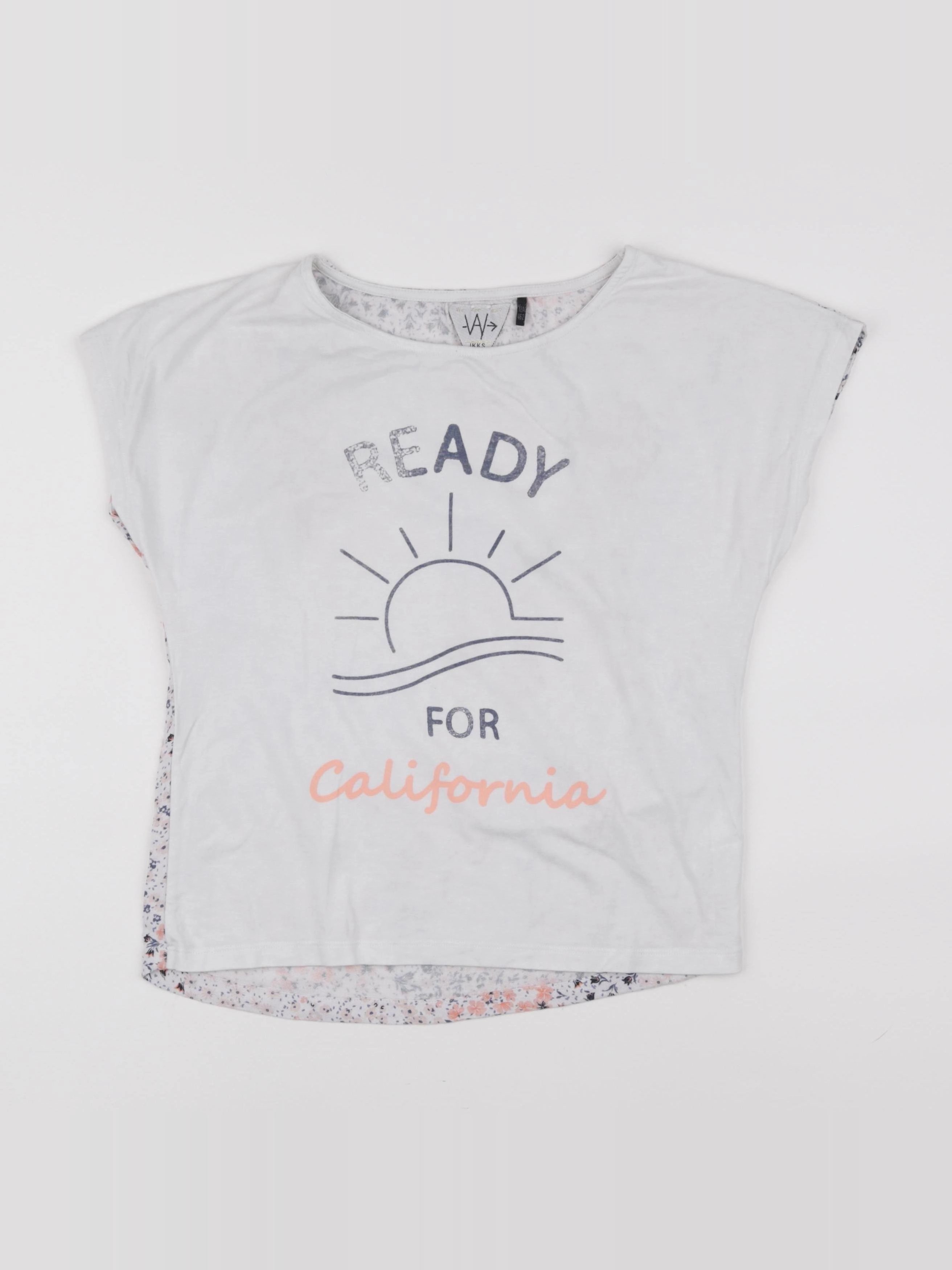 IKKS - tee-shirt blanc, bleu - 12 ans