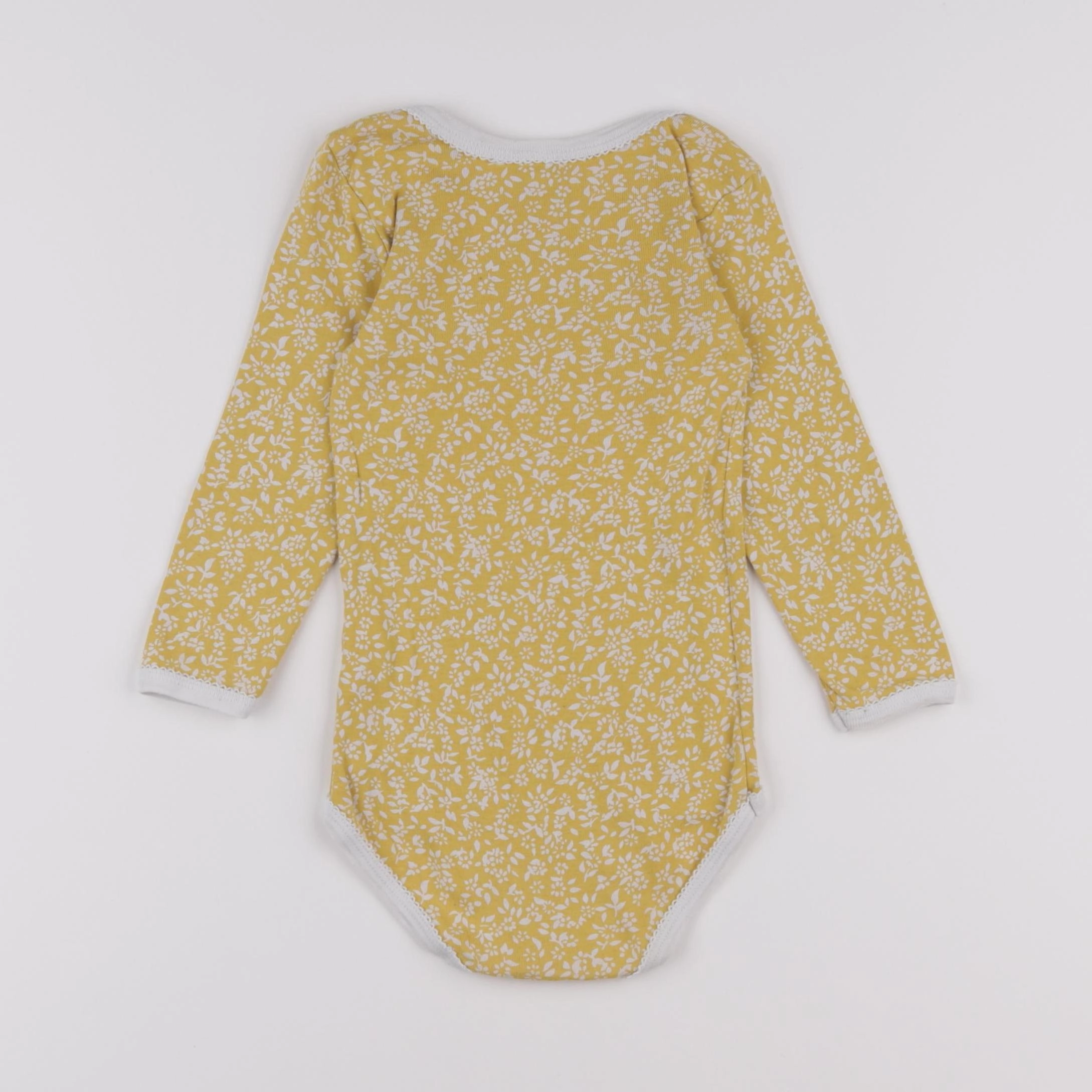 Petit Bateau - body jaune - 36 mois