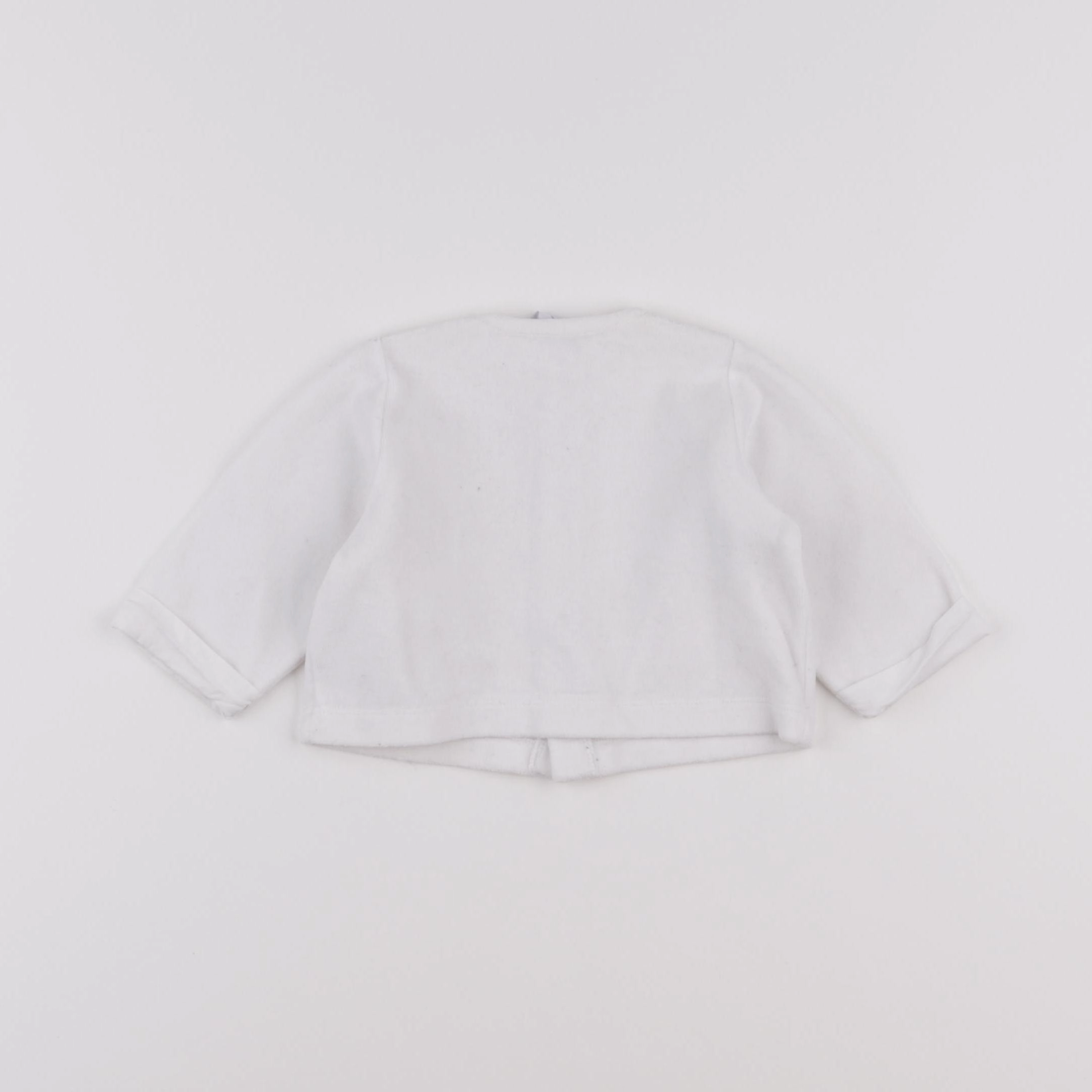 Petit Bateau - polaire blanc - 3 mois