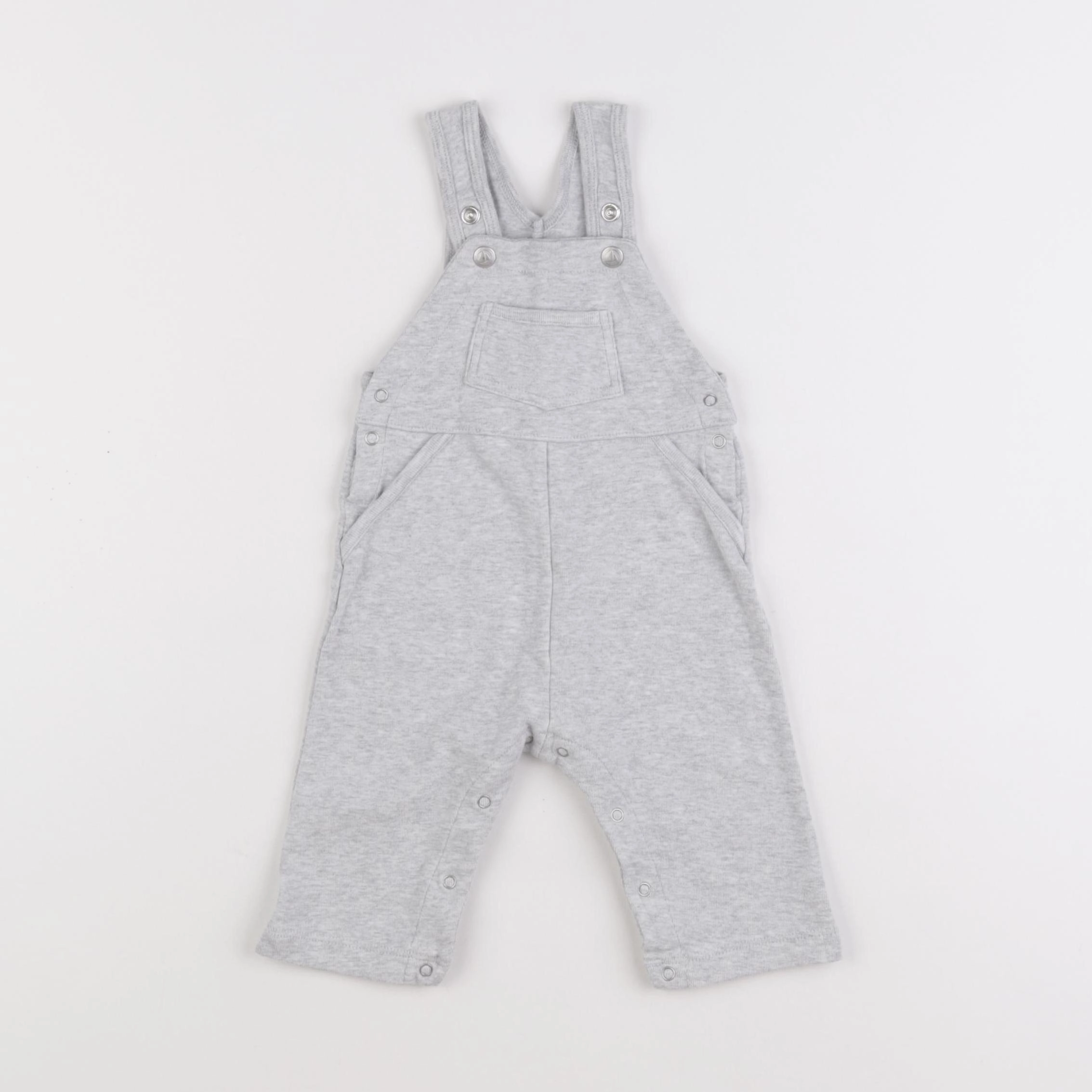 Petit Bateau - salopette gris - 3 mois