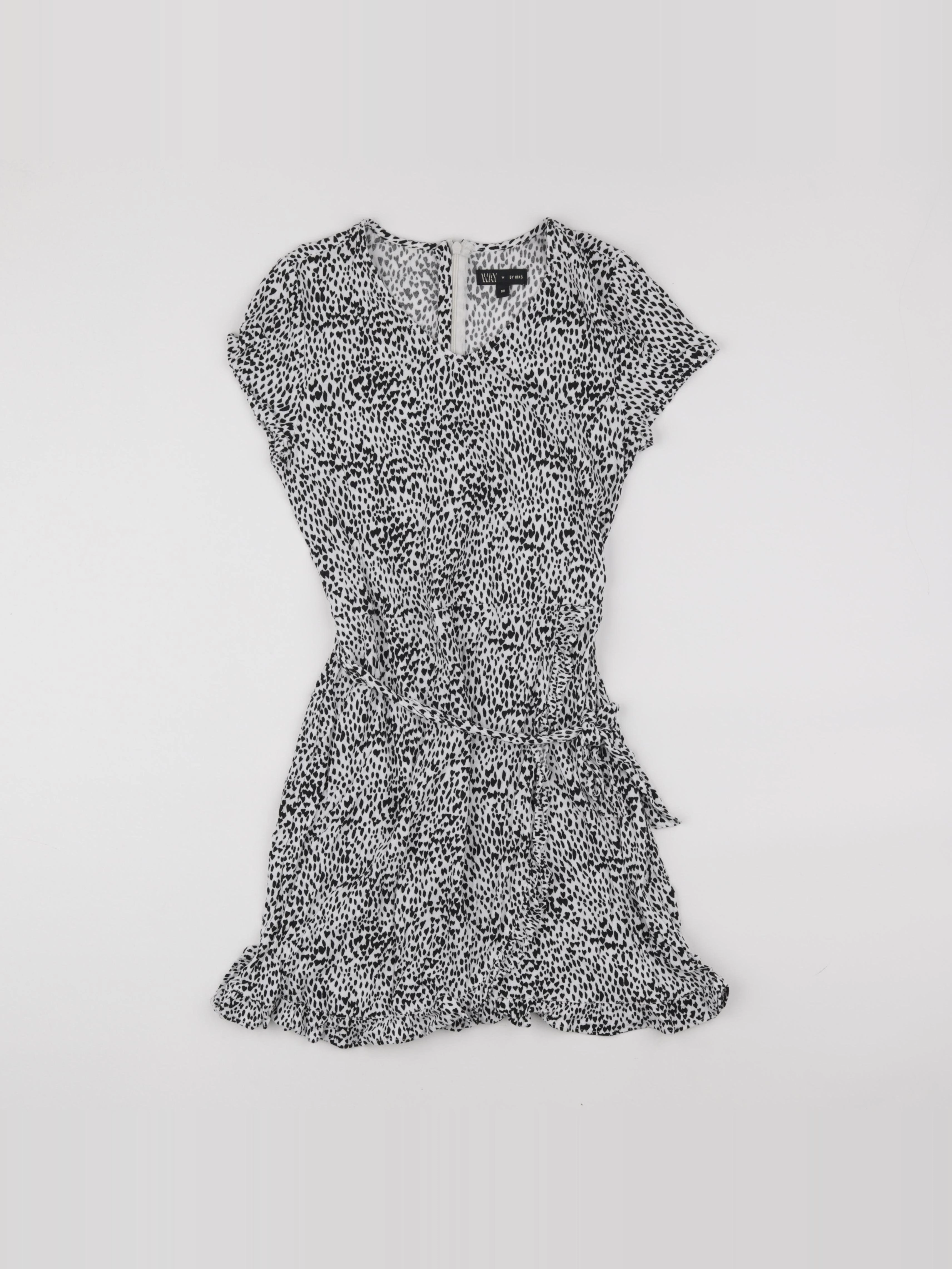 IKKS - robe blanc, noir - 12 ans