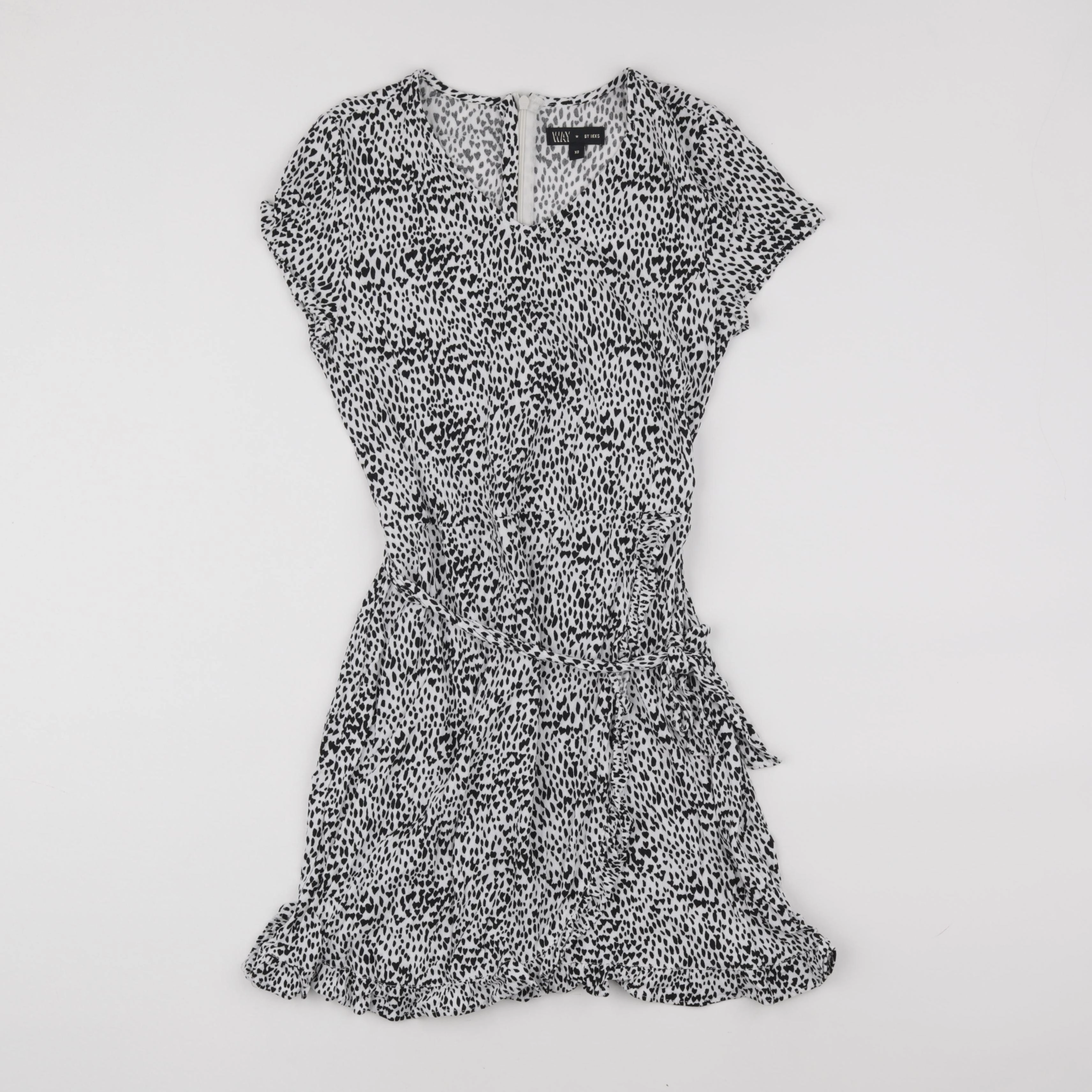 IKKS - robe blanc, noir - 12 ans