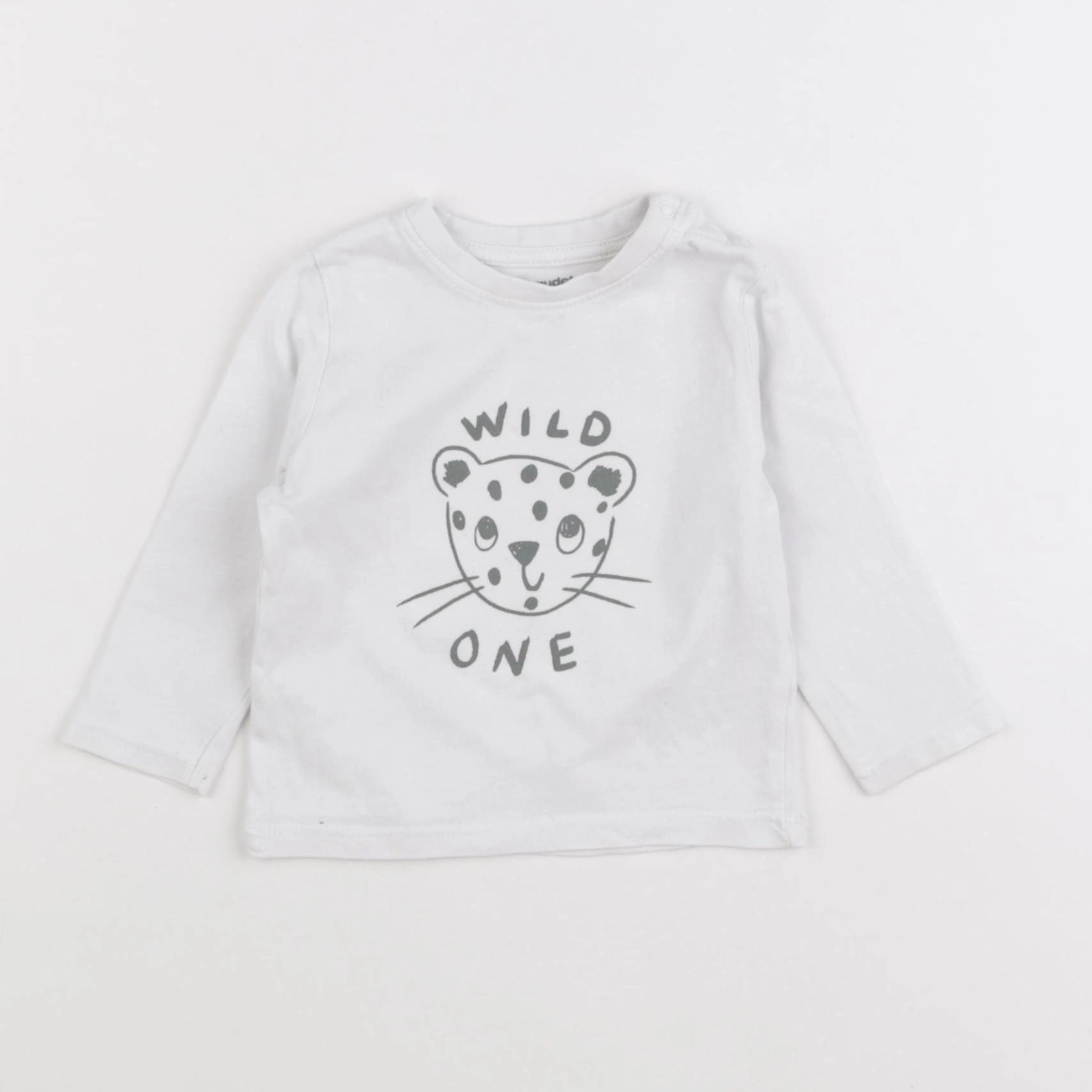 Vertbaudet - tee-shirt blanc - 6 mois