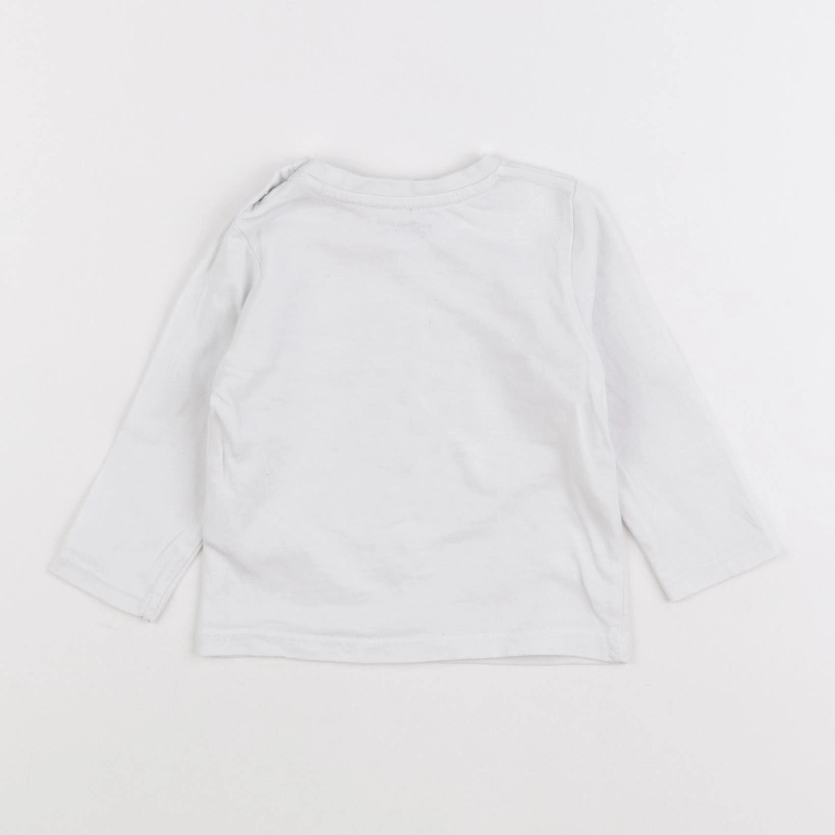 Vertbaudet - tee-shirt blanc - 6 mois
