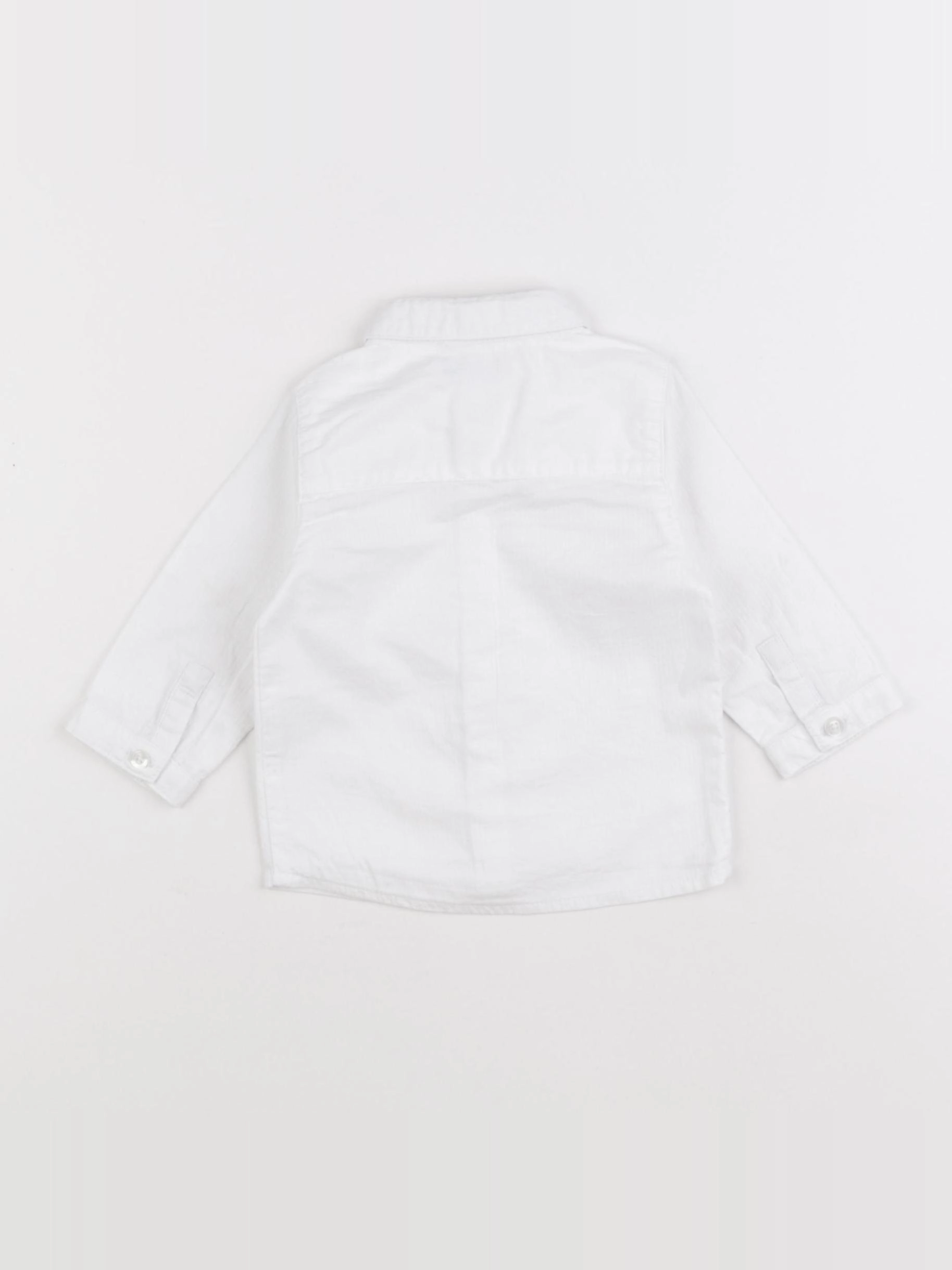 Vertbaudet - chemise blanc - 6 mois