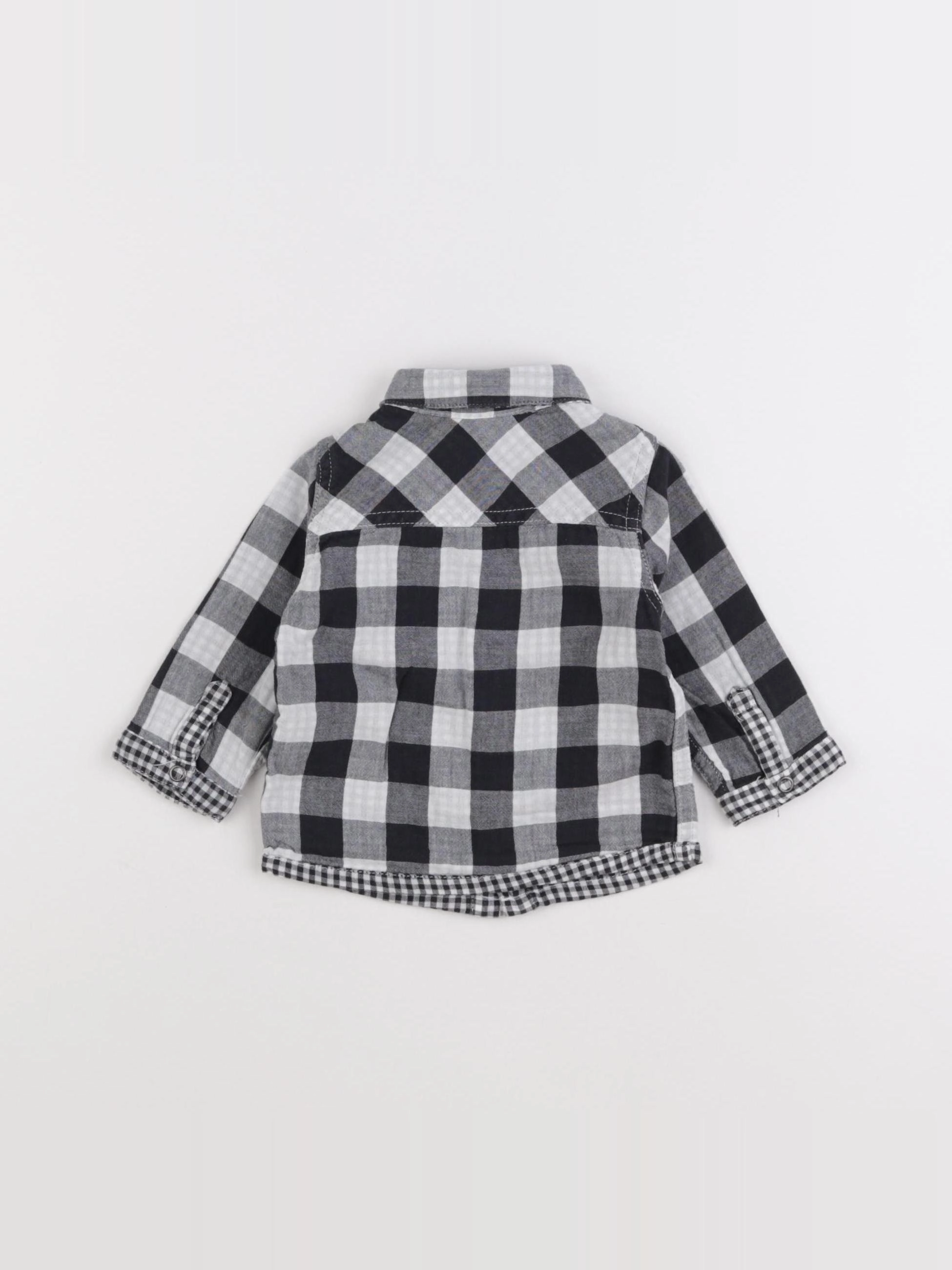 Vertbaudet - chemise noir - 6 mois