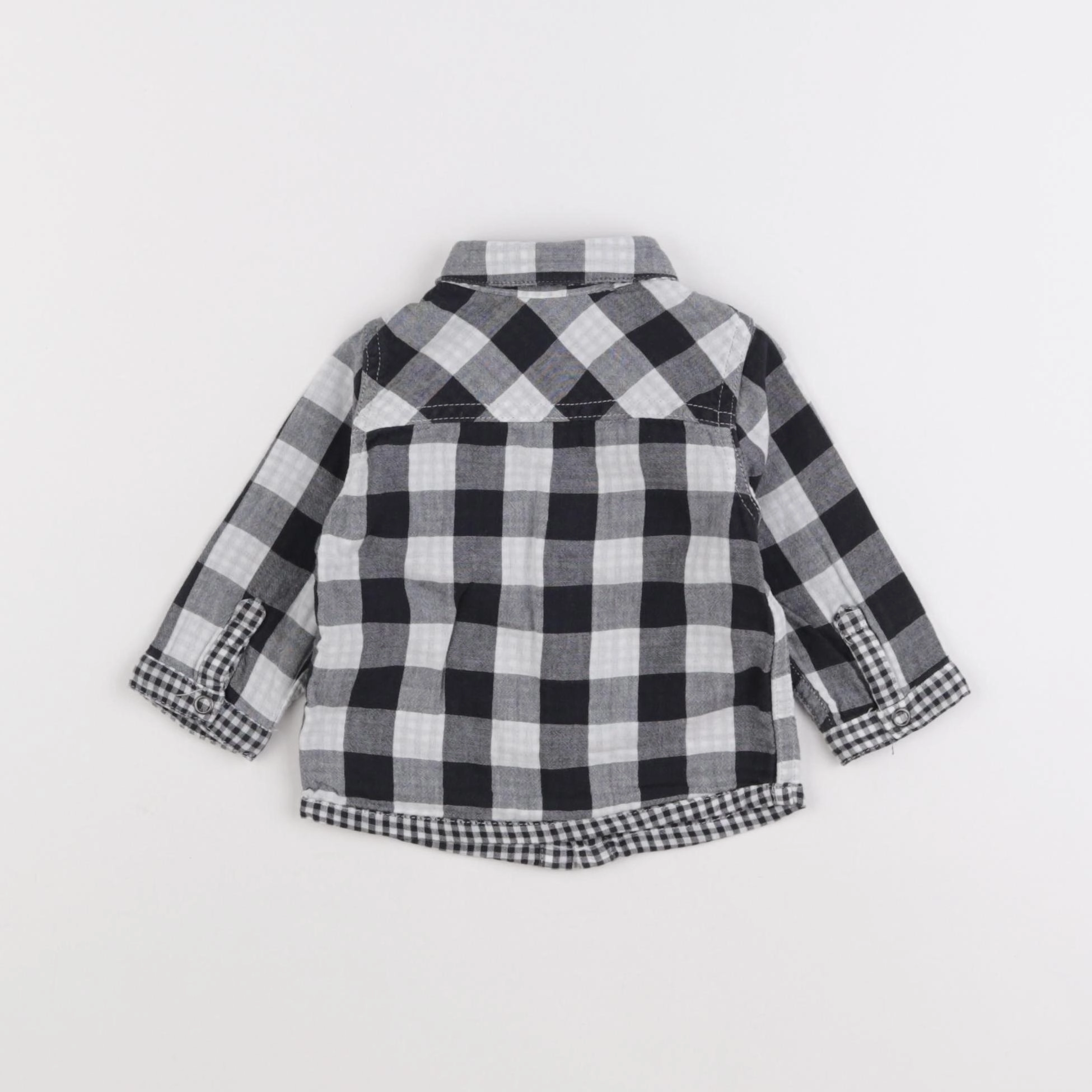Vertbaudet - chemise noir - 6 mois