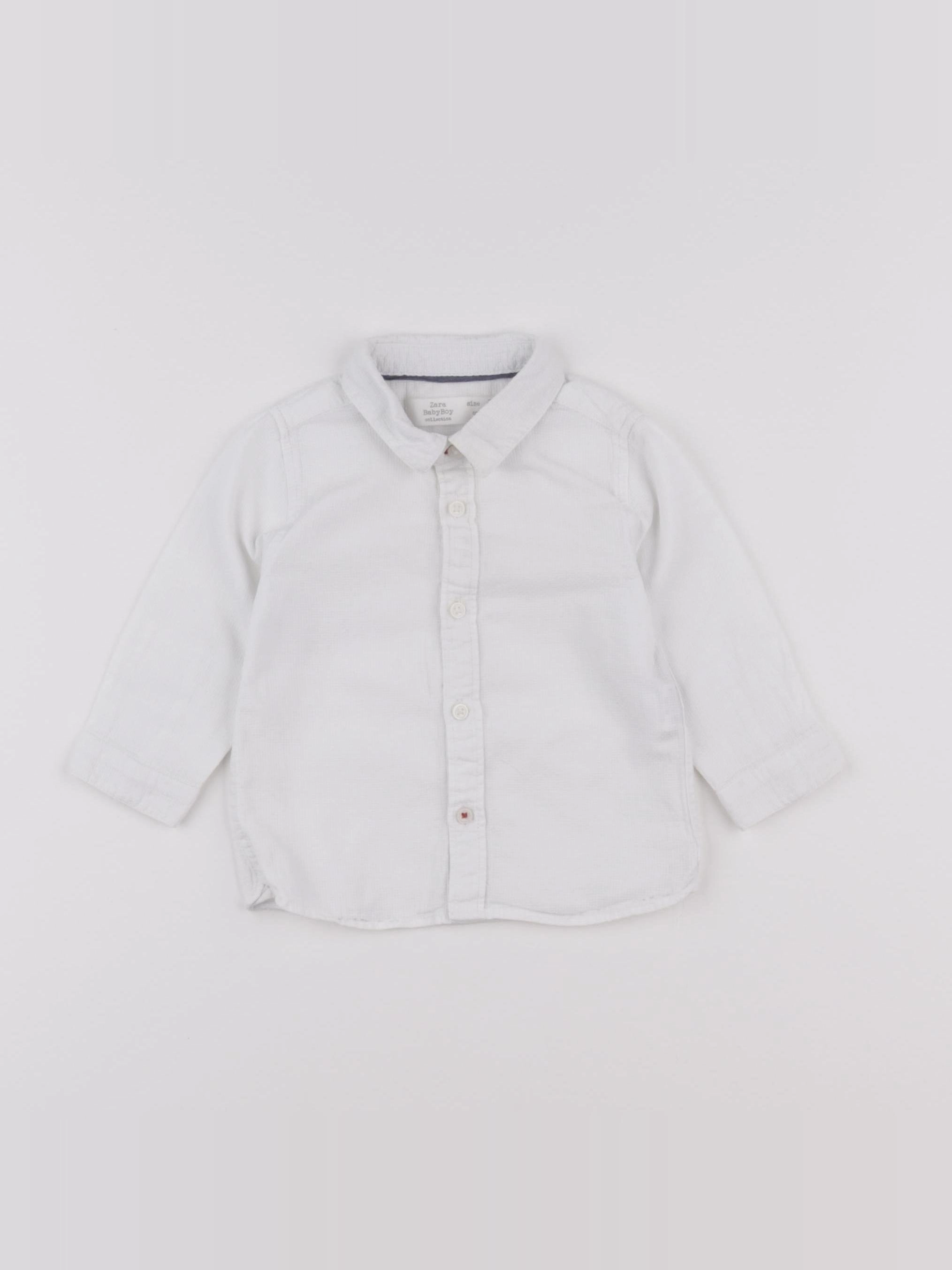Zara - chemise blanc - 3/6 mois
