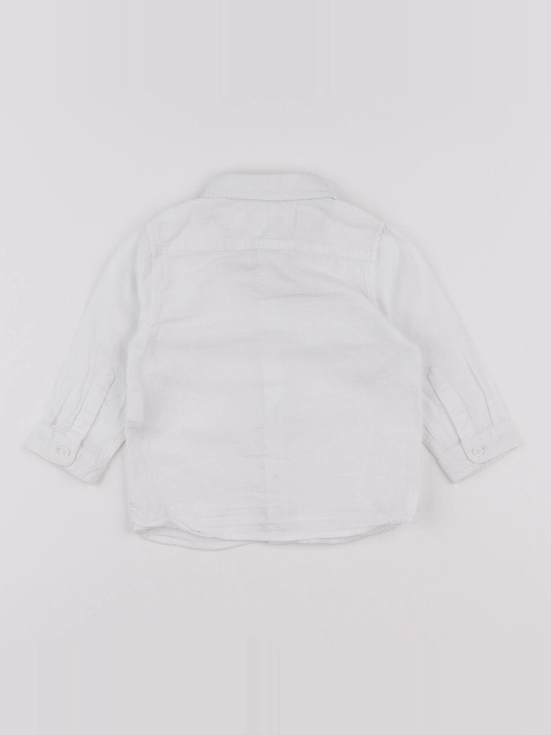 Zara - chemise blanc - 3/6 mois