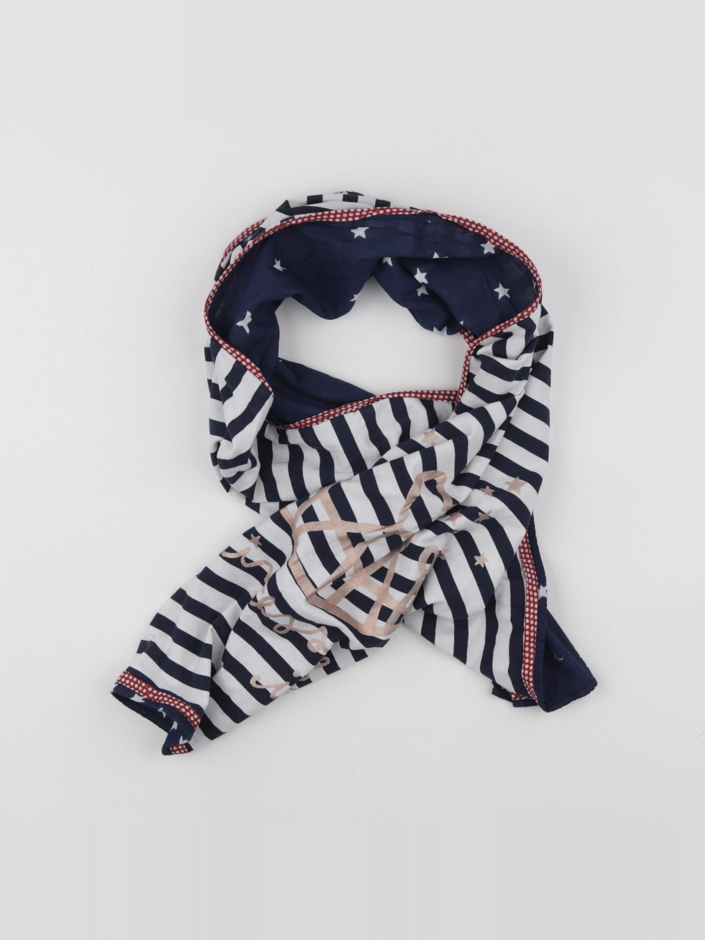 IKKS - écharpe bleu, blanc - 10/14 ans