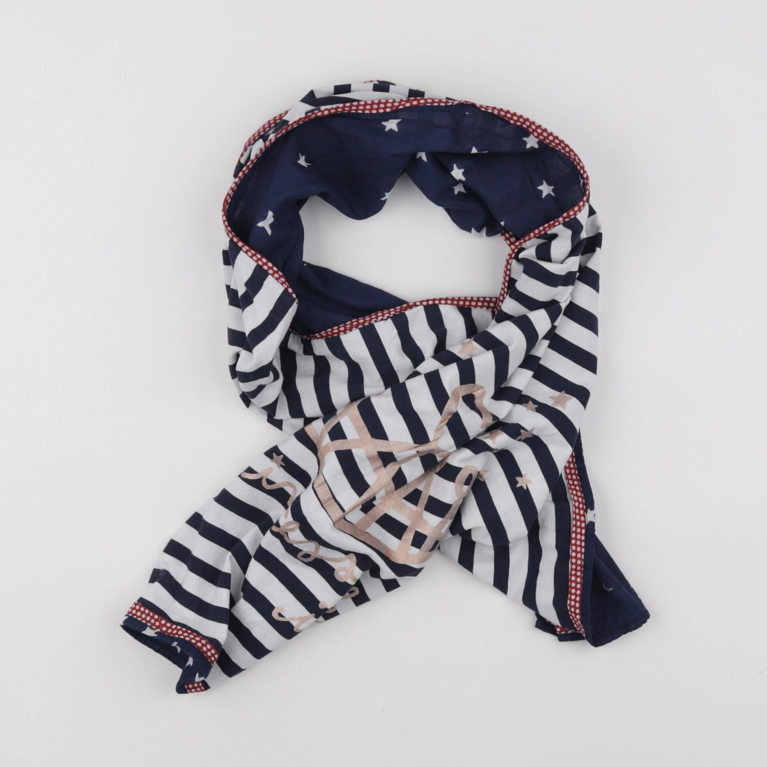 IKKS - écharpe bleu, blanc - 10/14 ans