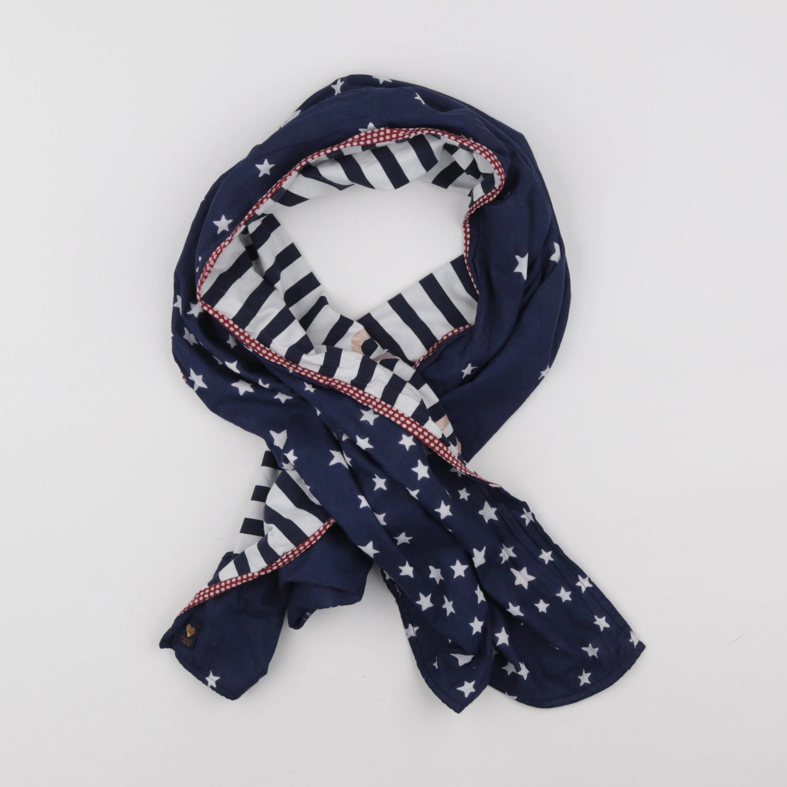IKKS - écharpe bleu, blanc - 10/14 ans