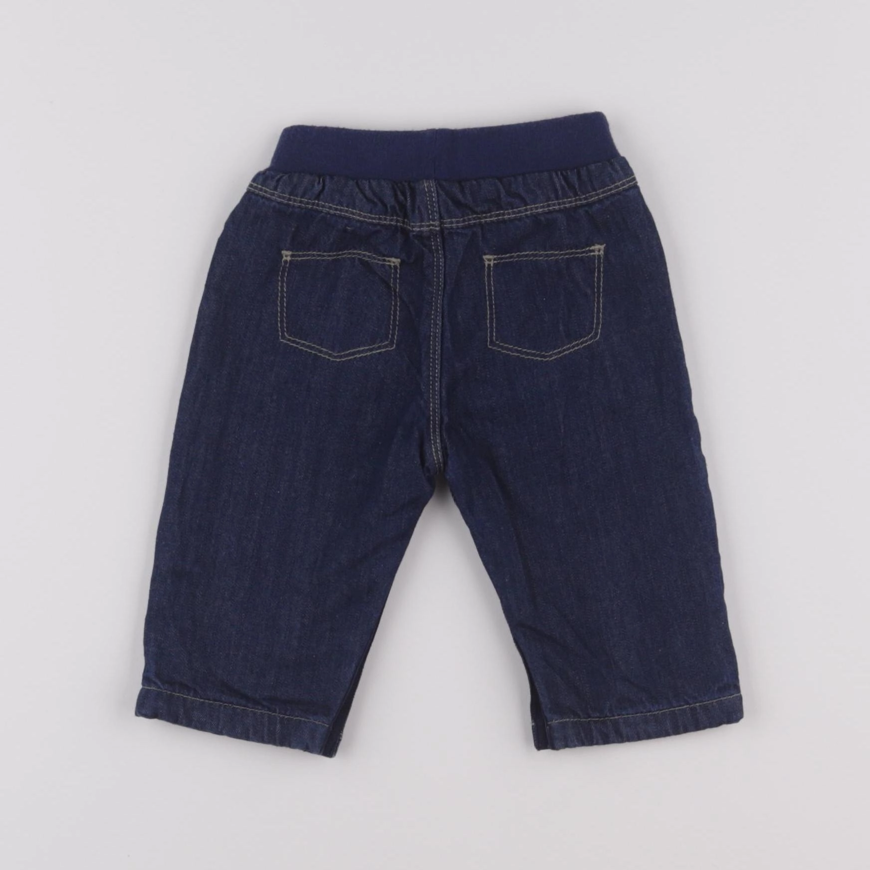 Petit Bateau - jegging doublé bleu - 3 mois