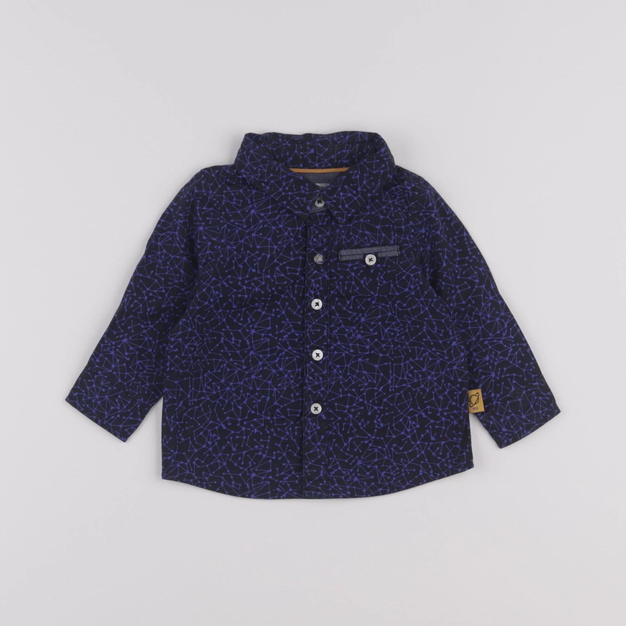 IKKS - chemise bleu - 3 mois