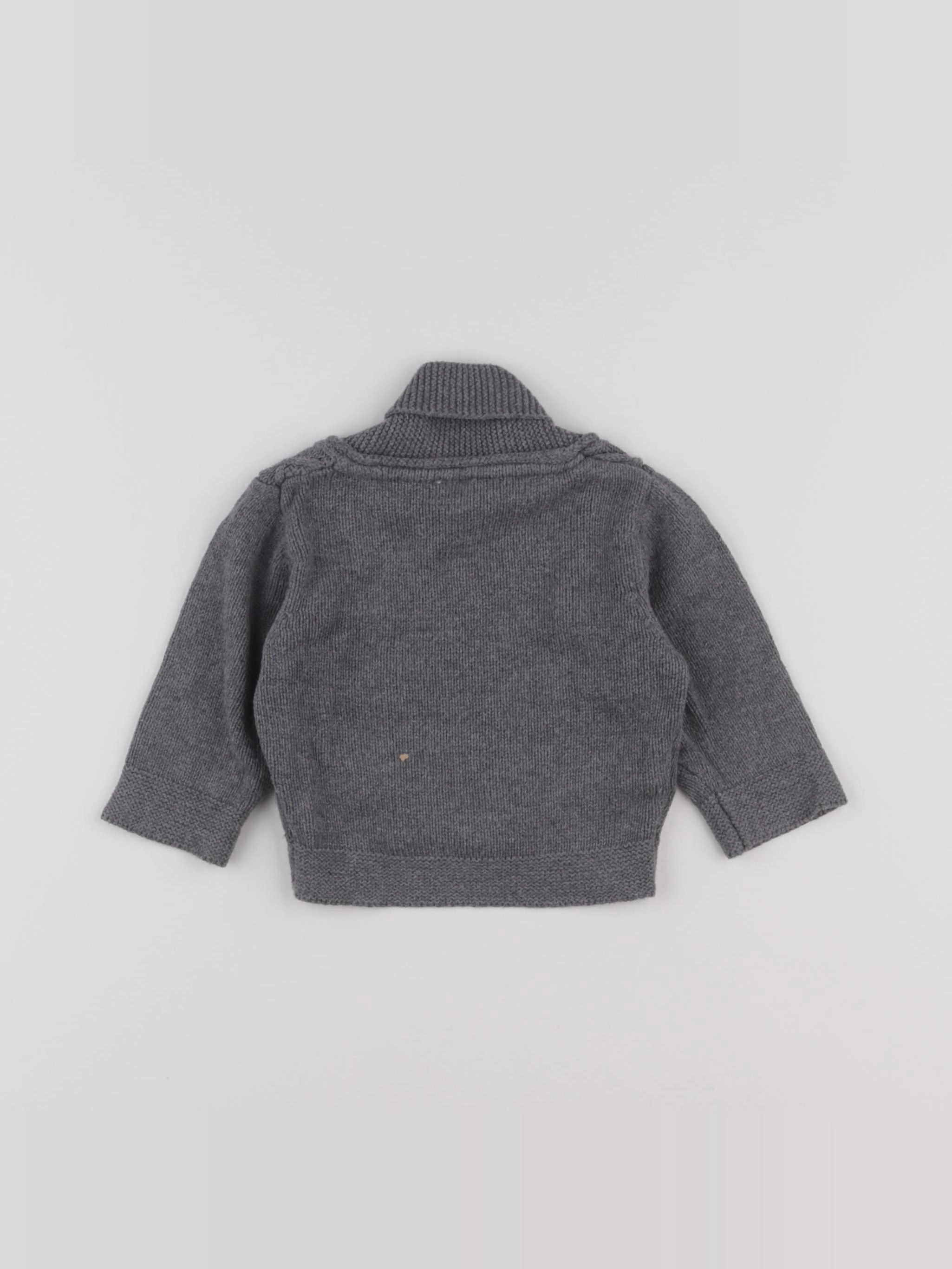 Tape à l'oeil - gilet gris - 3 mois
