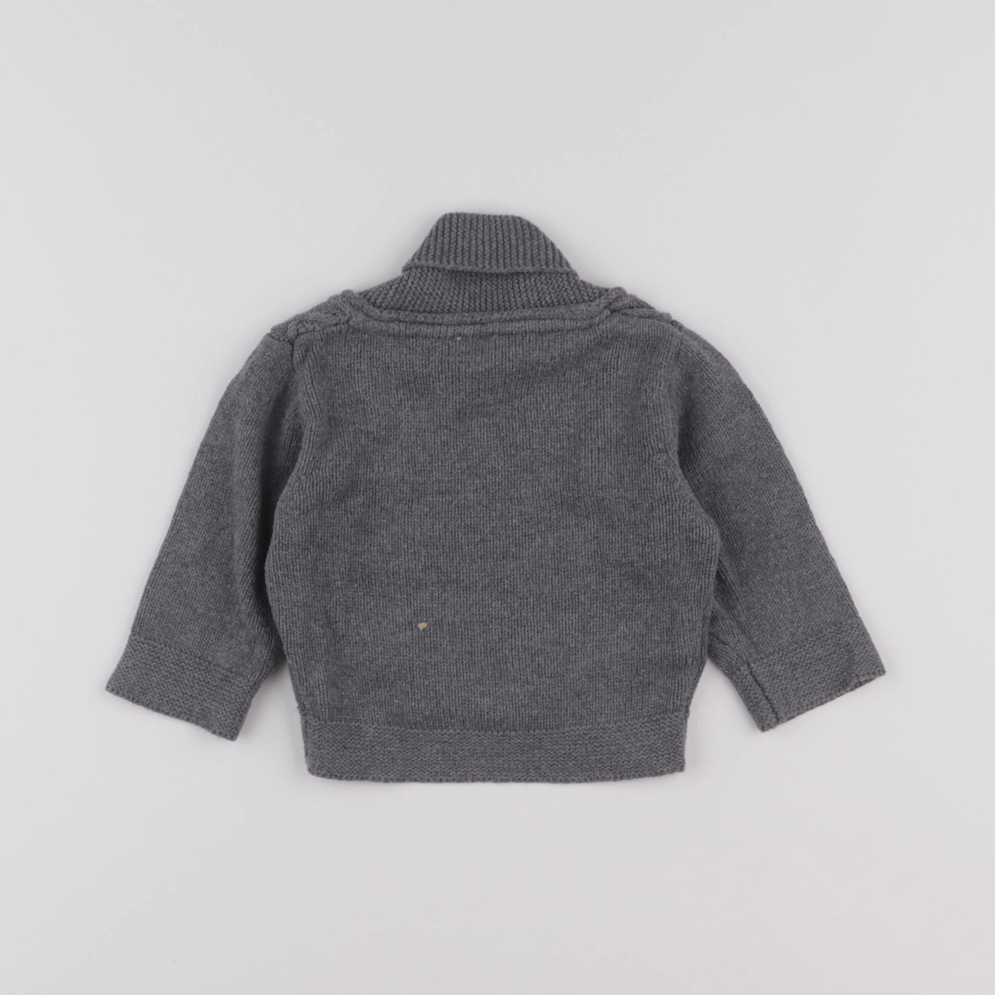 Tape à l'oeil - gilet gris - 3 mois