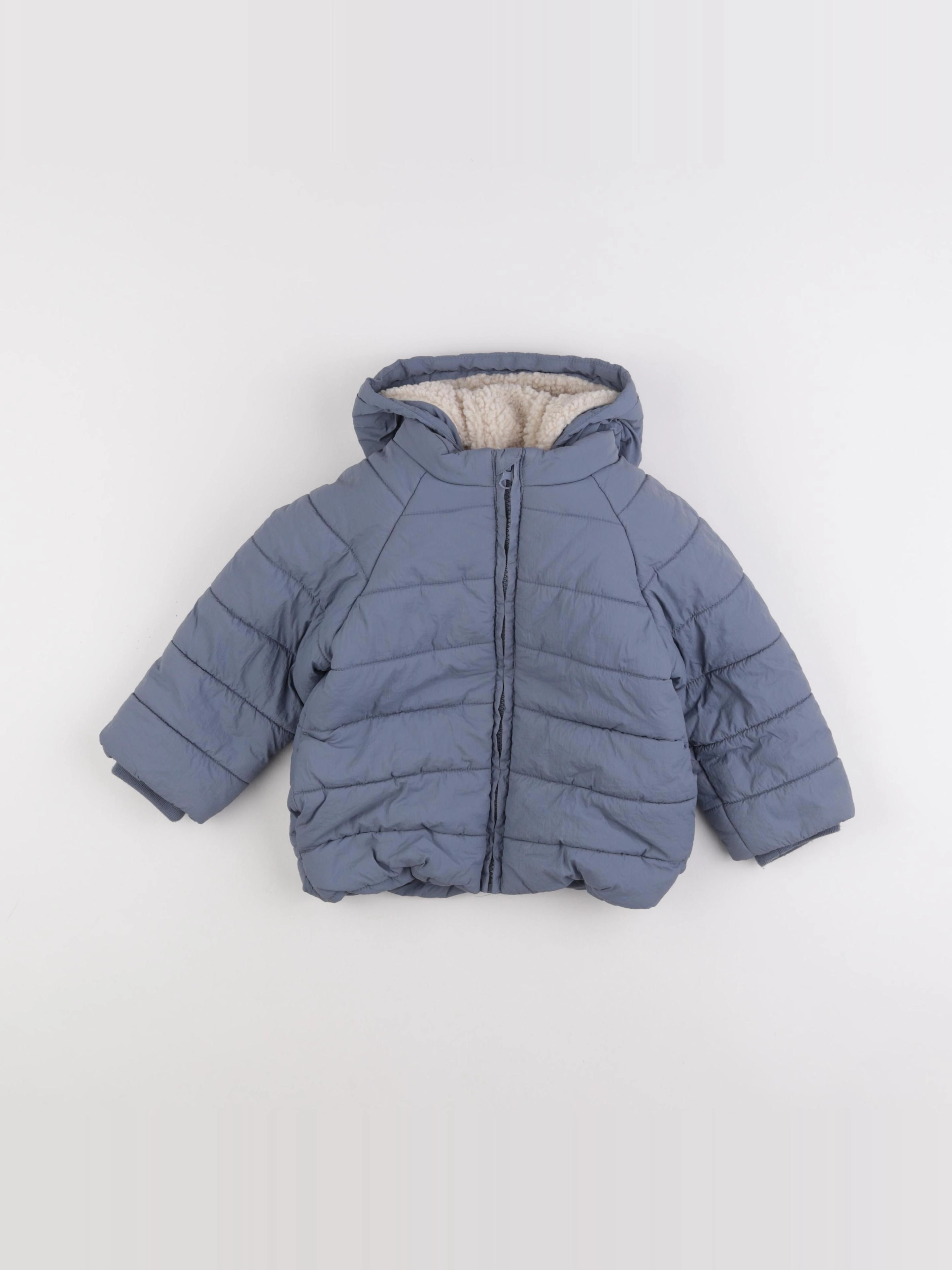 Vertbaudet - doudoune bleu - 36 mois