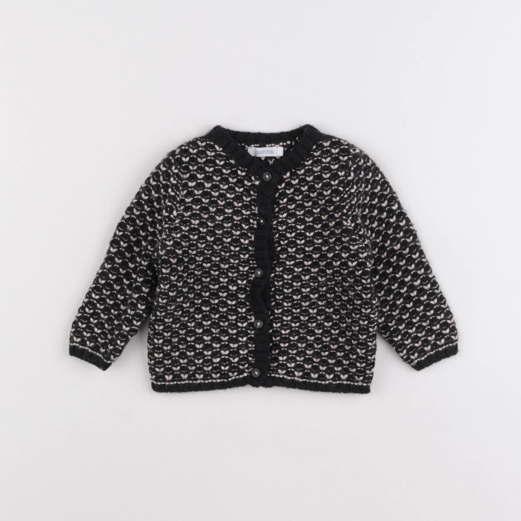 Boutchou - gilet noir - 9 mois