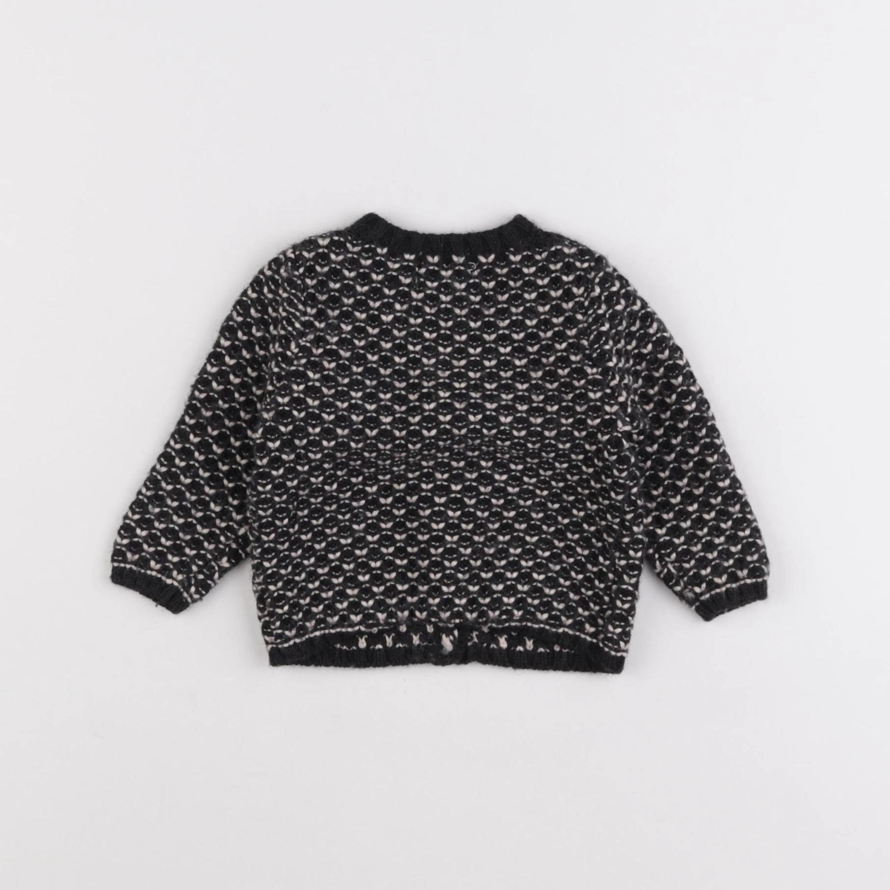 Boutchou - gilet noir - 9 mois