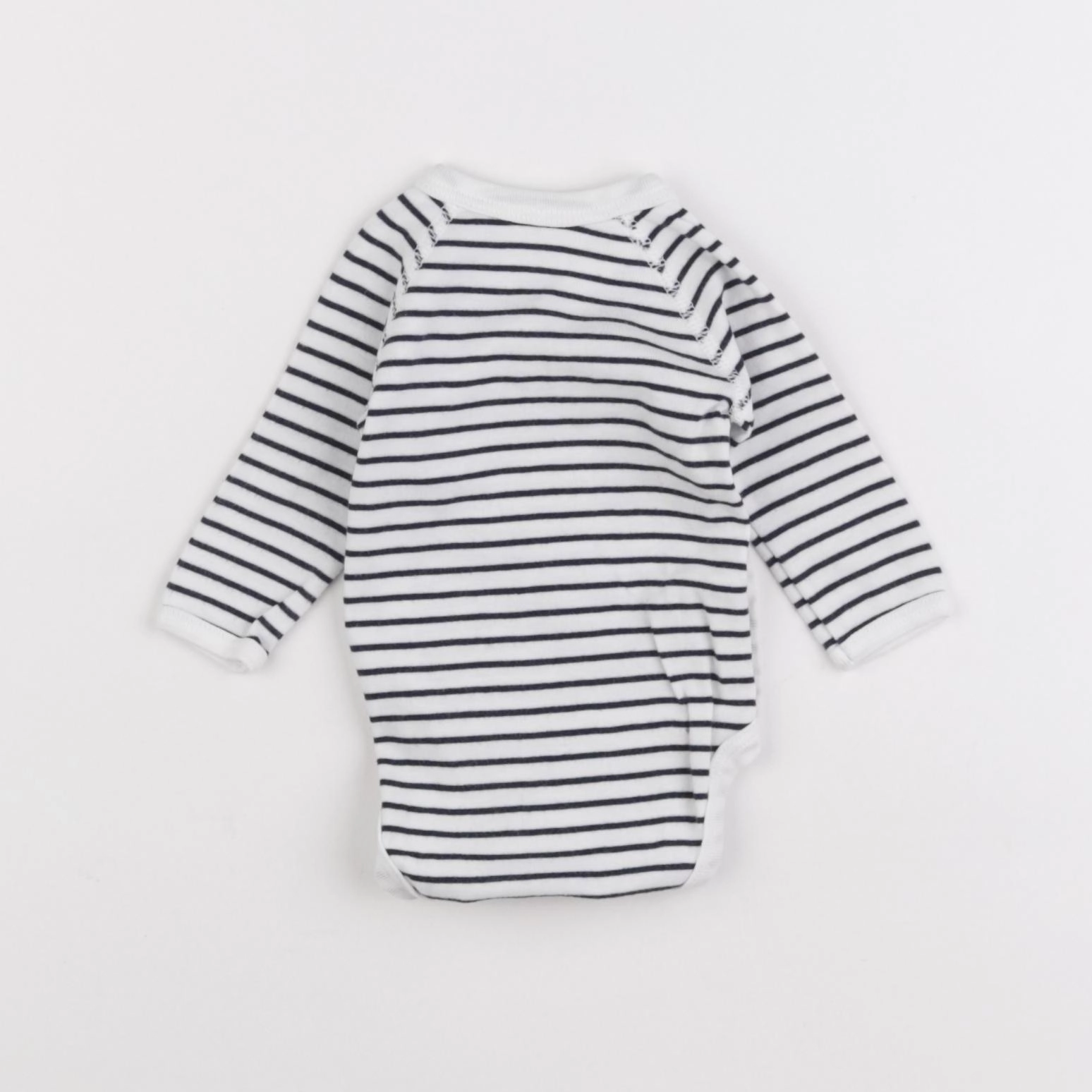 Petit Bateau - body bleu - 1 mois