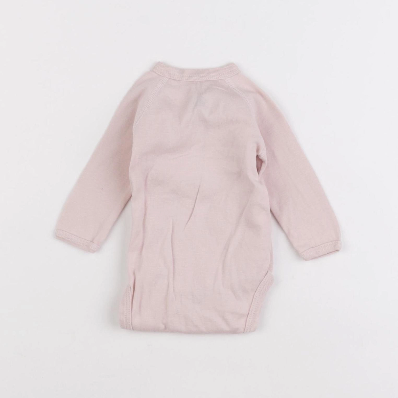 Petit Bateau - body rose - 1 mois