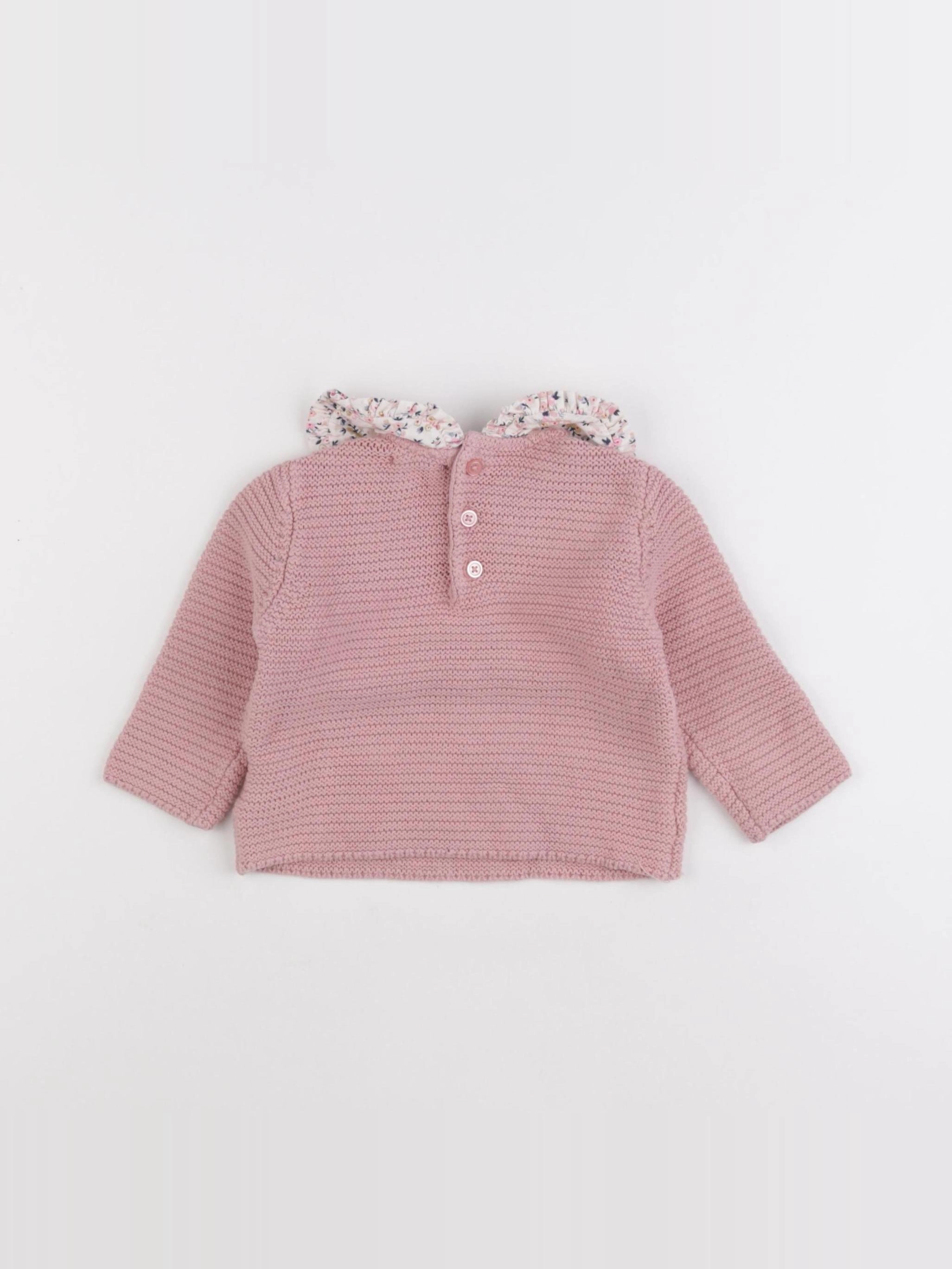 Boutchou - pull rose - 6 mois