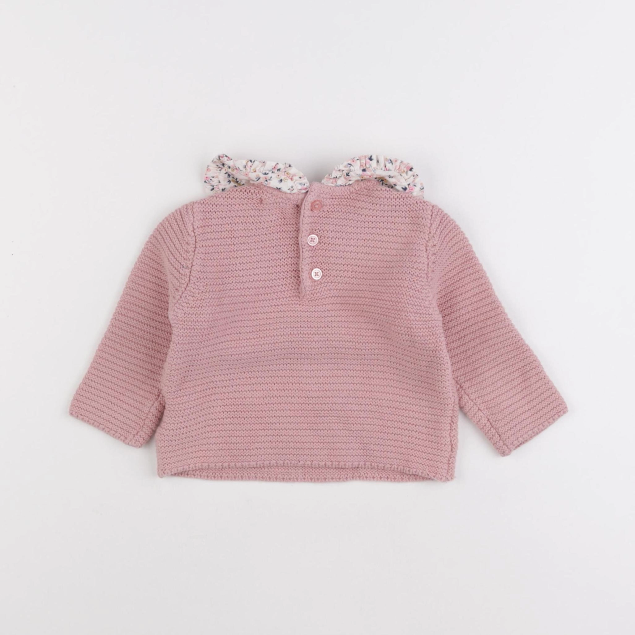 Boutchou - pull rose - 6 mois
