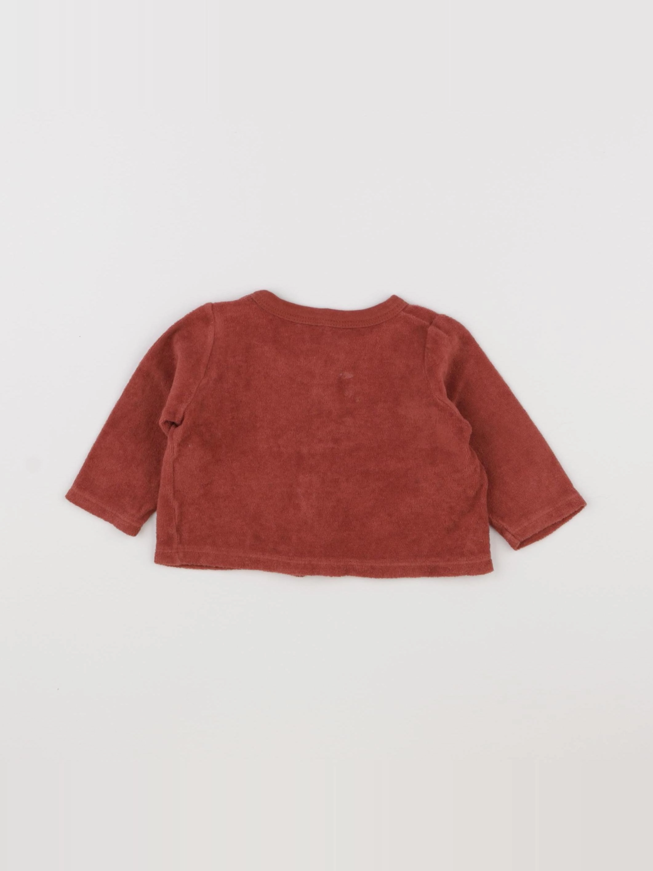 Petit Bateau - gilet rose - 6 mois
