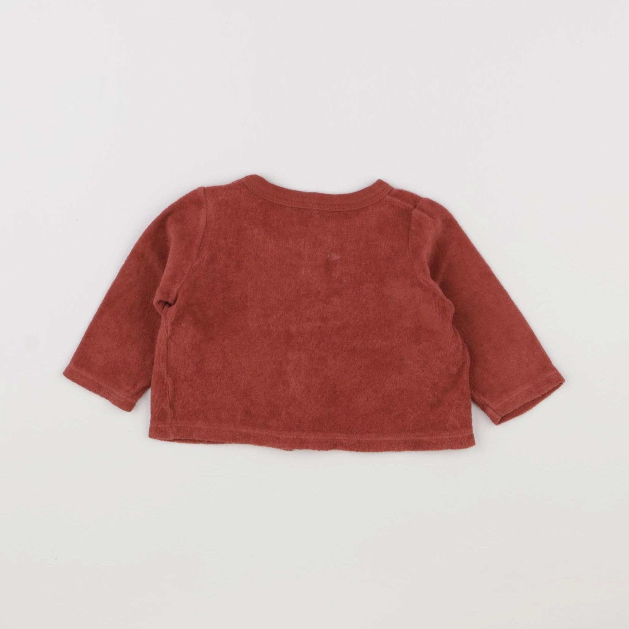 Petit Bateau - gilet rose - 6 mois