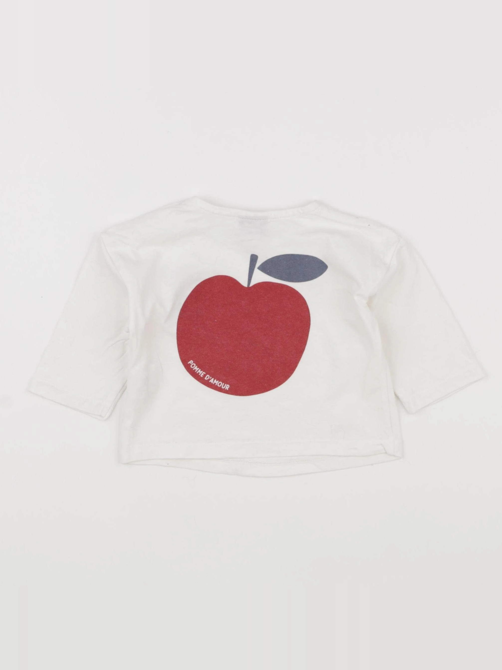 Tape à l'oeil - tee-shirt imprimé au dos blanc - 6 mois