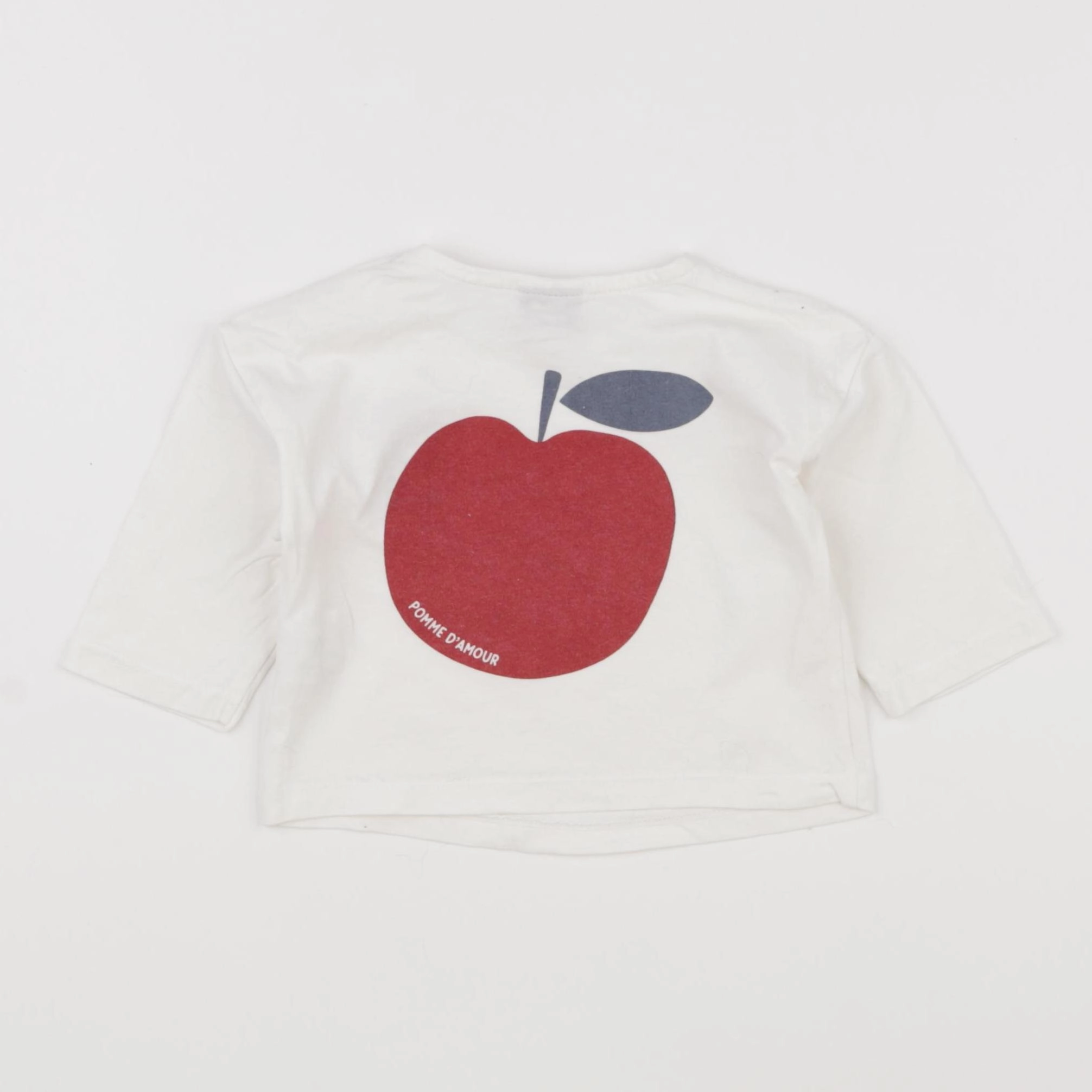 Tape à l'oeil - tee-shirt imprimé au dos blanc - 6 mois