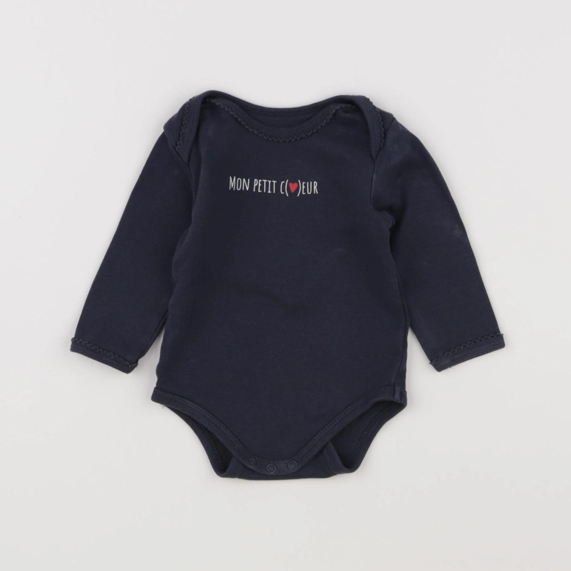 Vertbaudet - body bleu - 6 mois