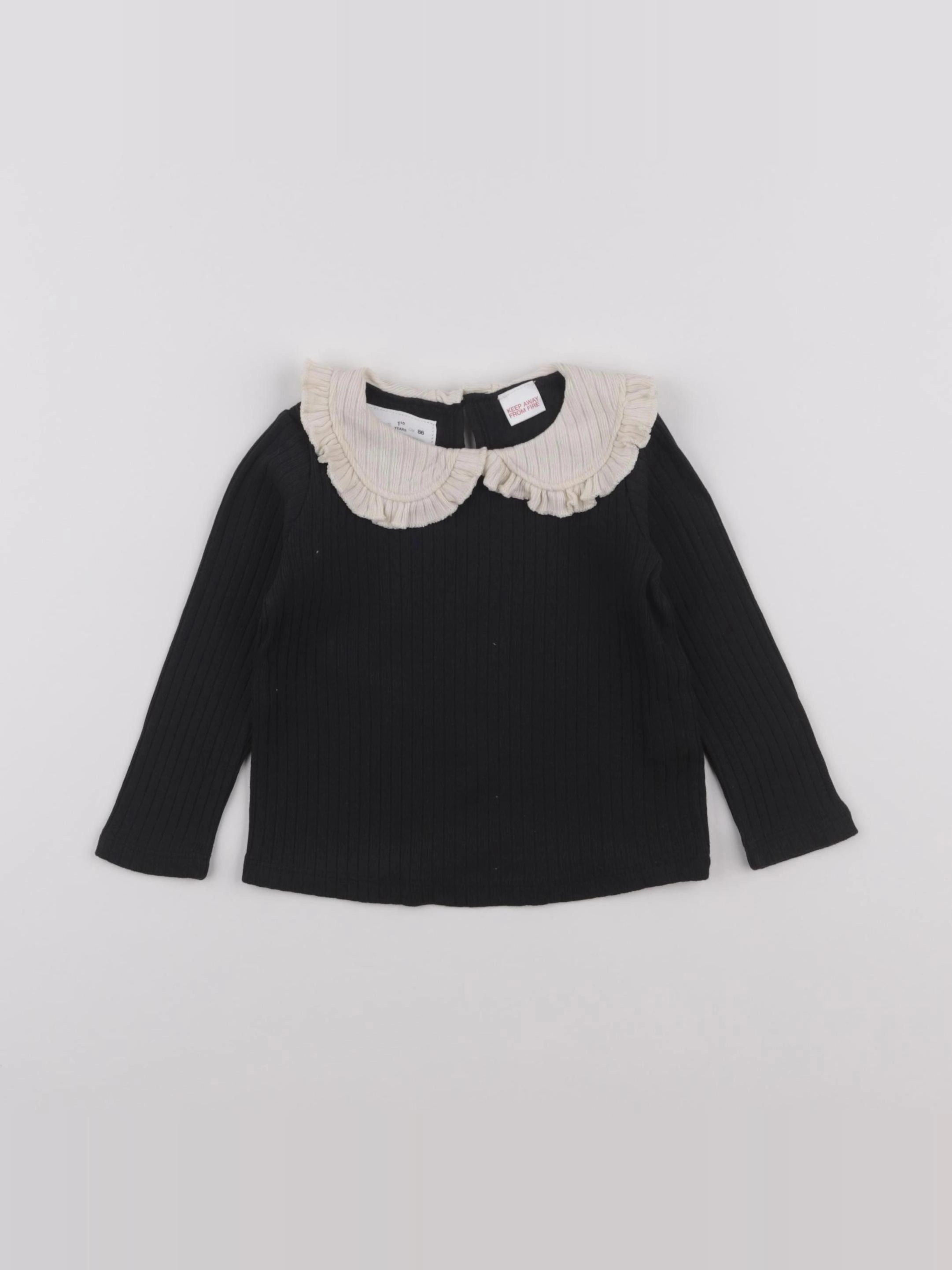 Zara - tee-shirt noir - 12/18 mois