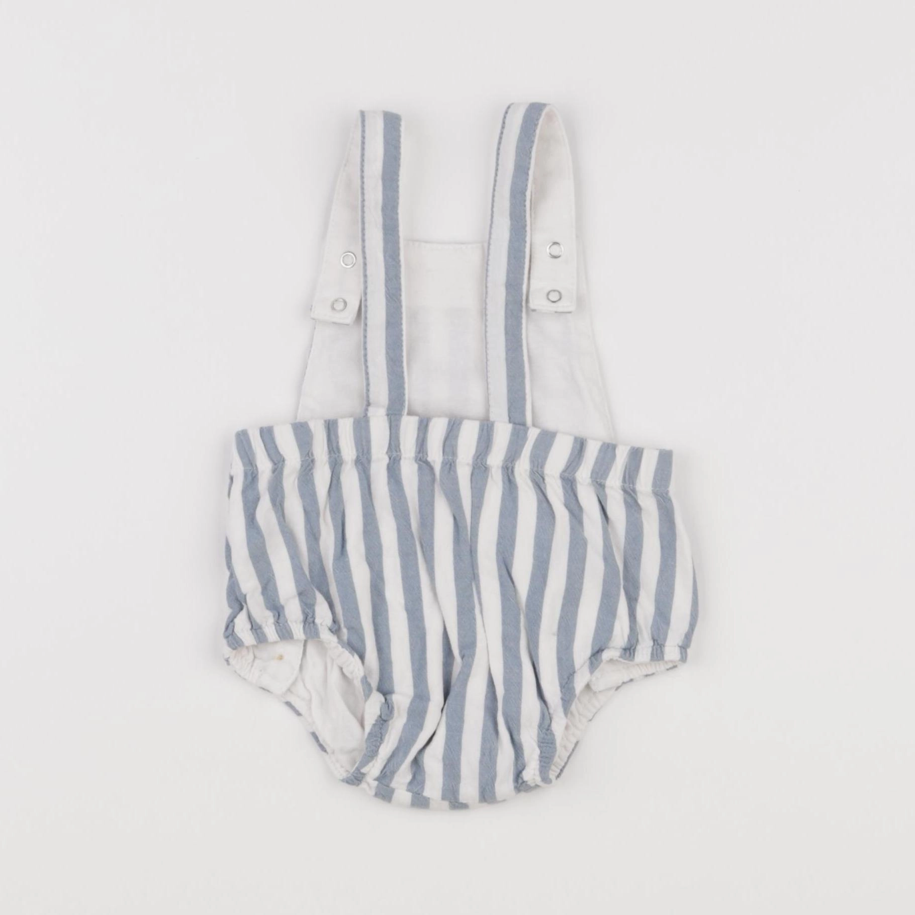 Vertbaudet - salopette blanc, bleu - 3 mois