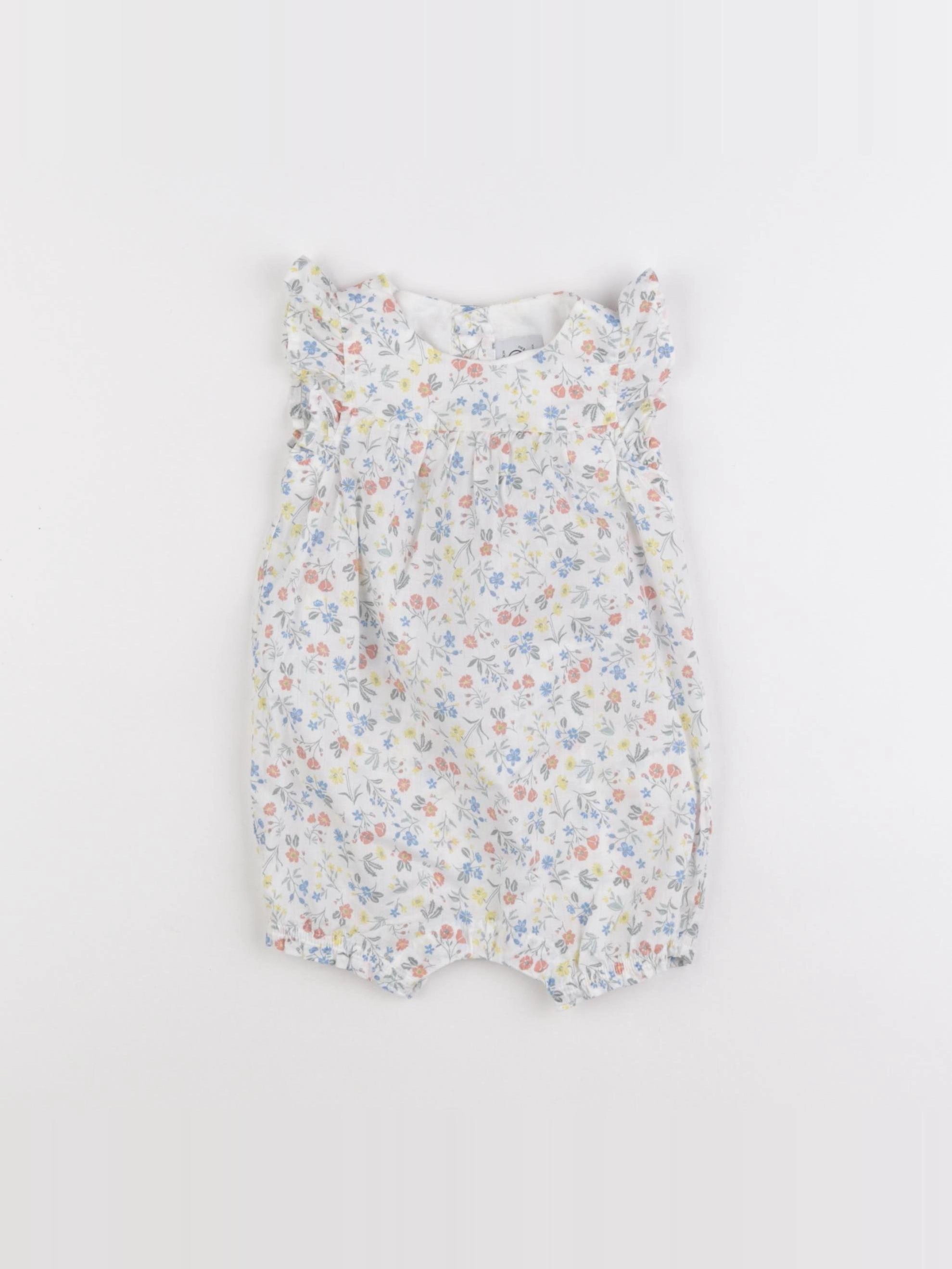 Petit Bateau - combinaison vert - 3 mois
