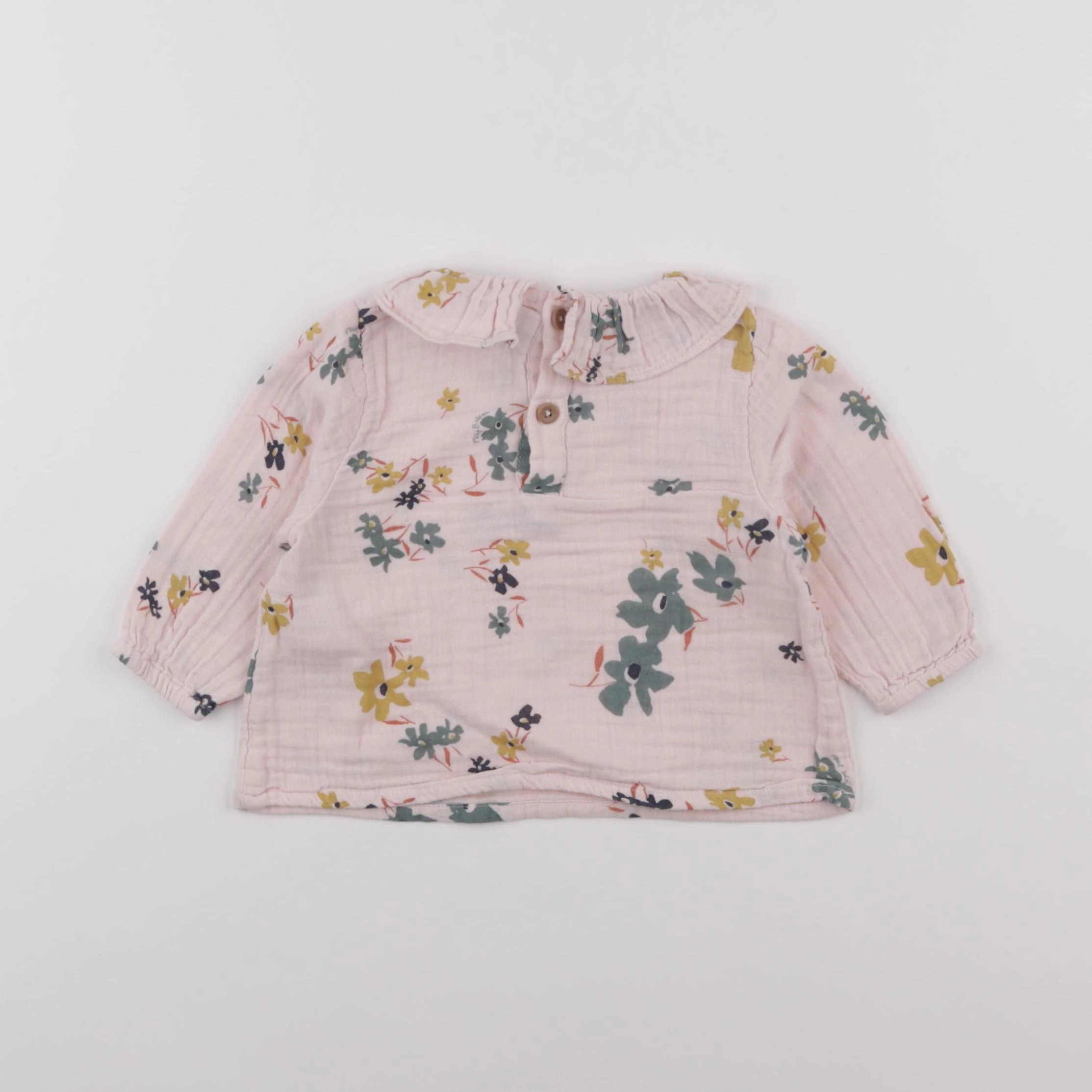 Petit Bateau - blouse multicolore - 12 mois