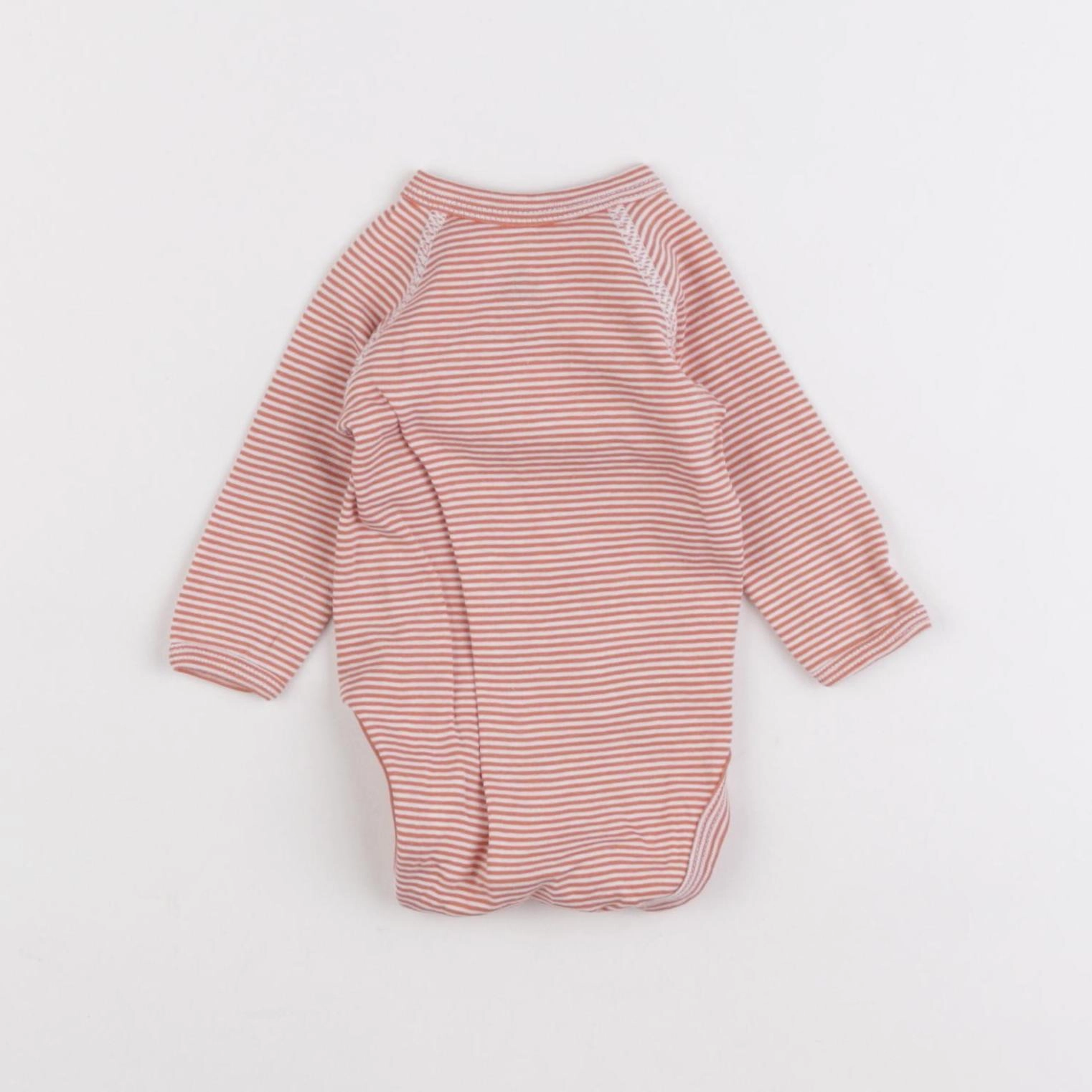 Petit Bateau - body rose - 1 mois