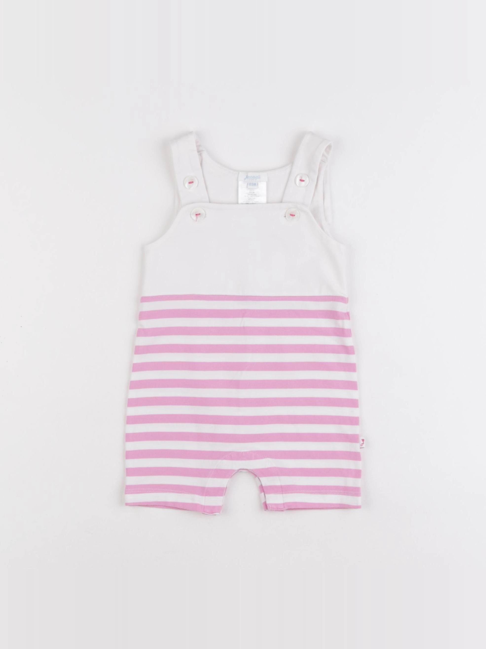 Jacadi - combinaison rose - 3 mois