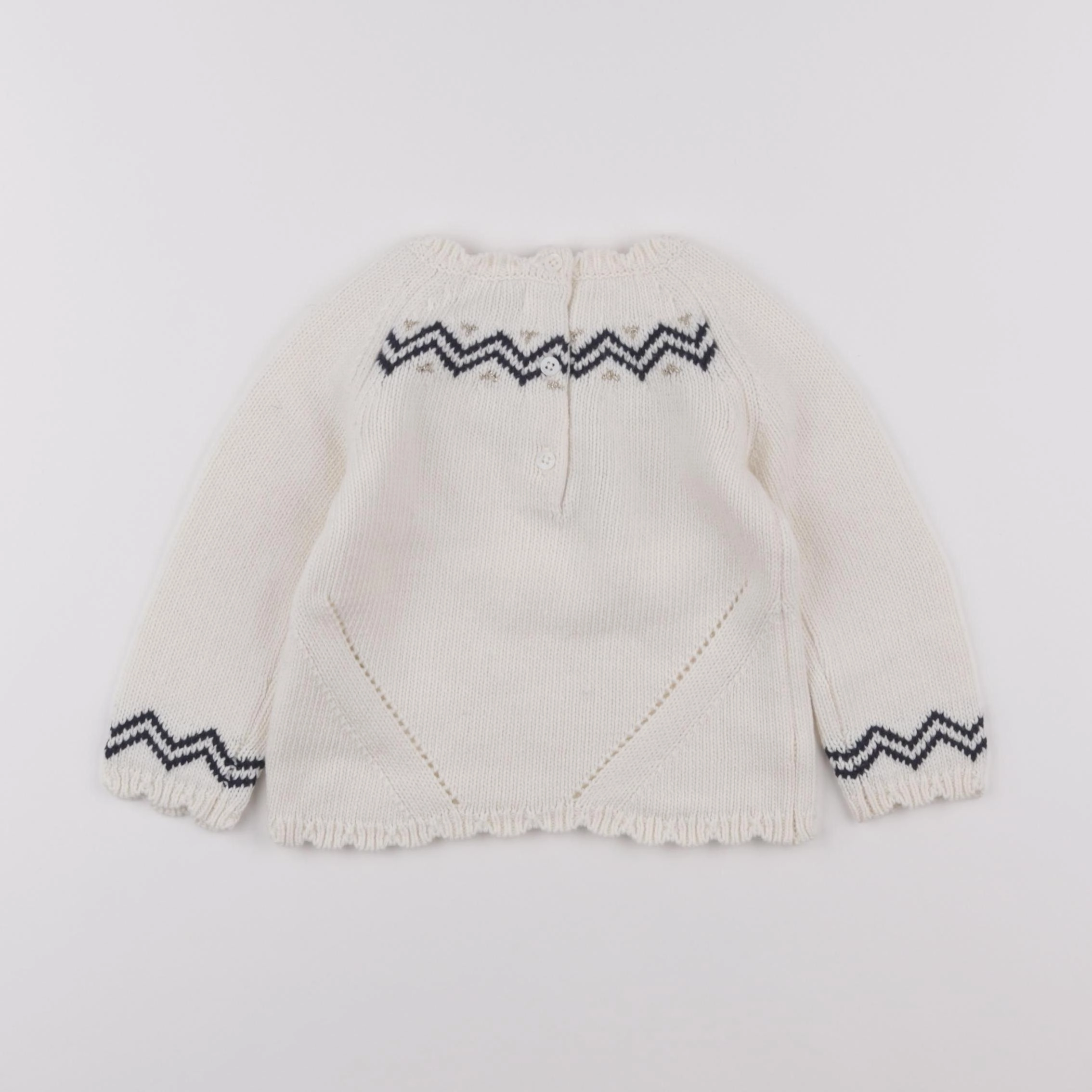 Cyrillus - pull blanc - 12 mois