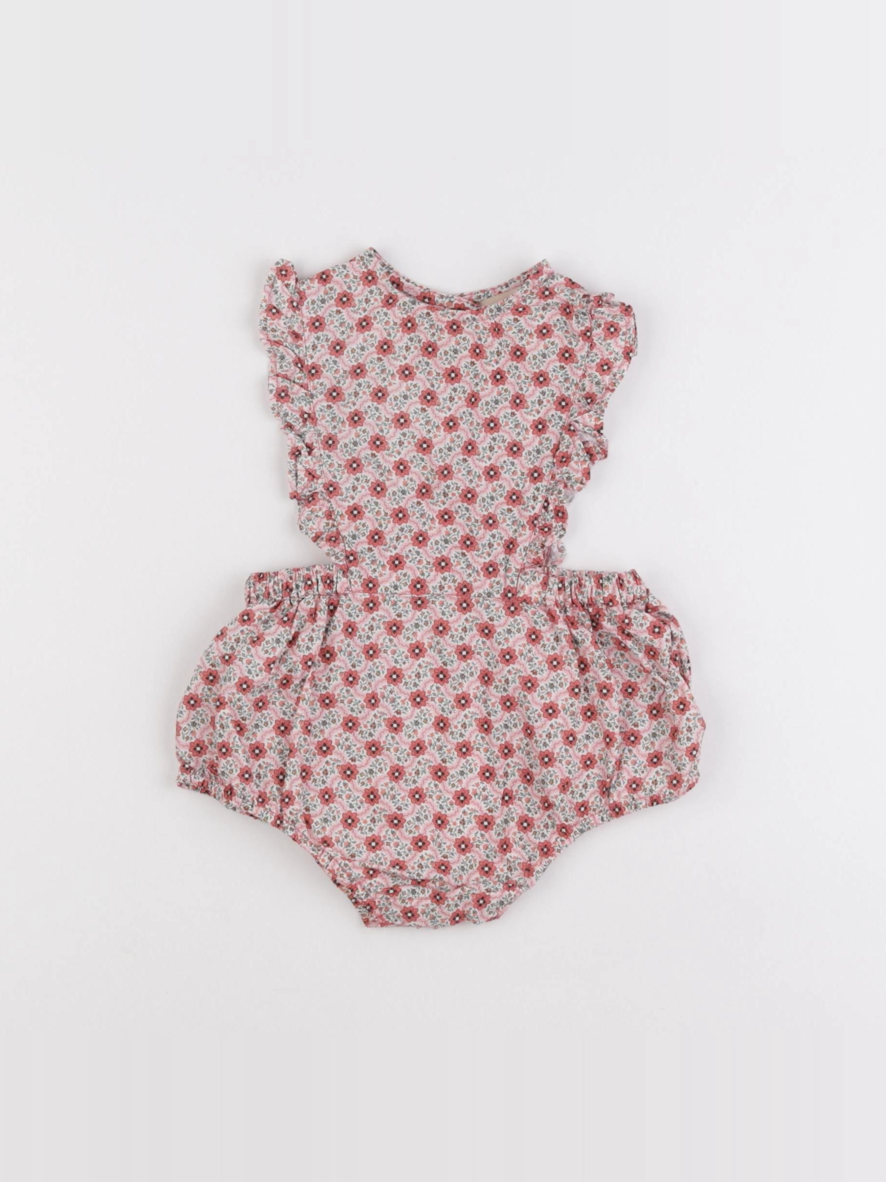 Monoprix - combinaison rose - 6/9 mois