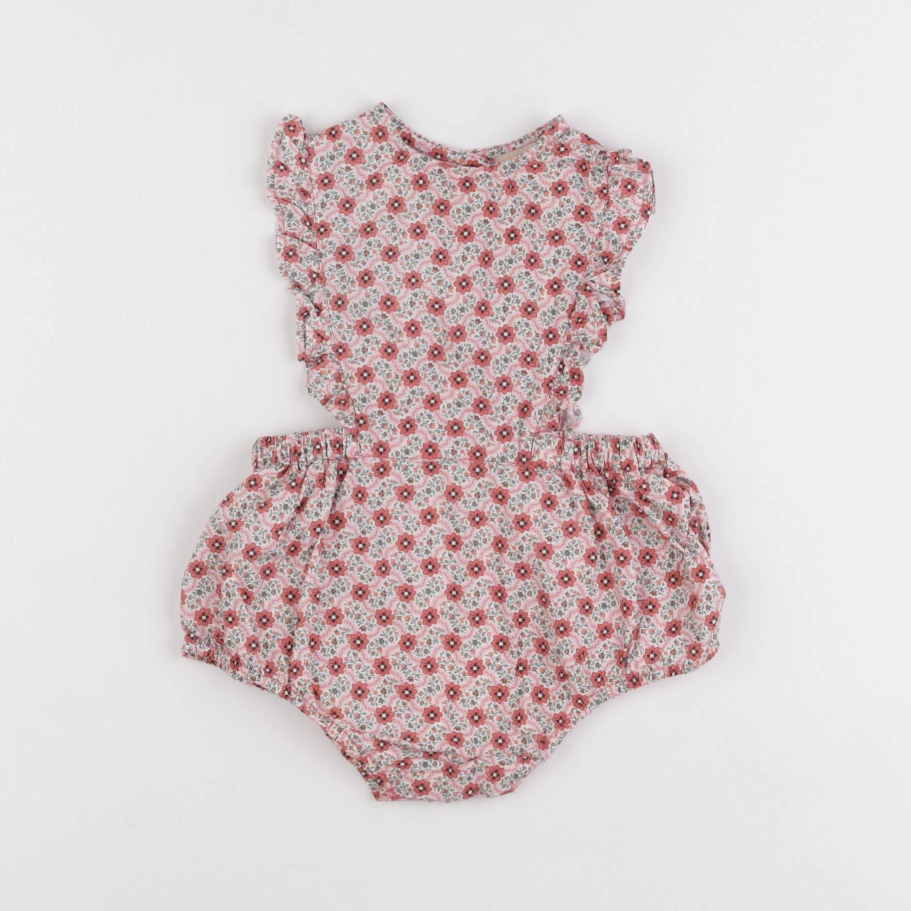 Monoprix - combinaison rose - 6/9 mois
