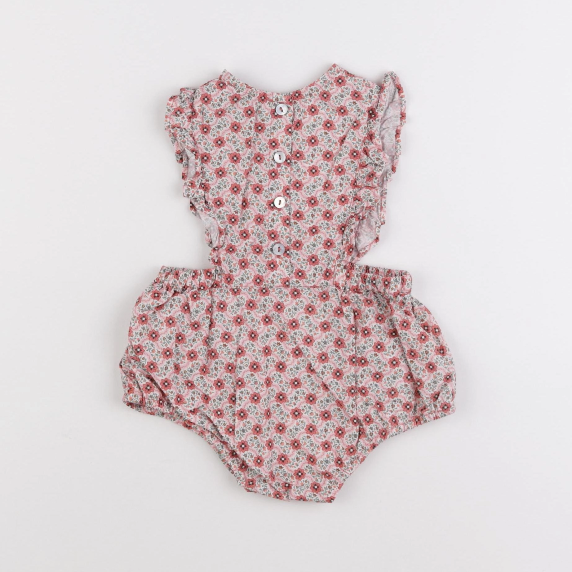 Monoprix - combinaison rose - 6/9 mois