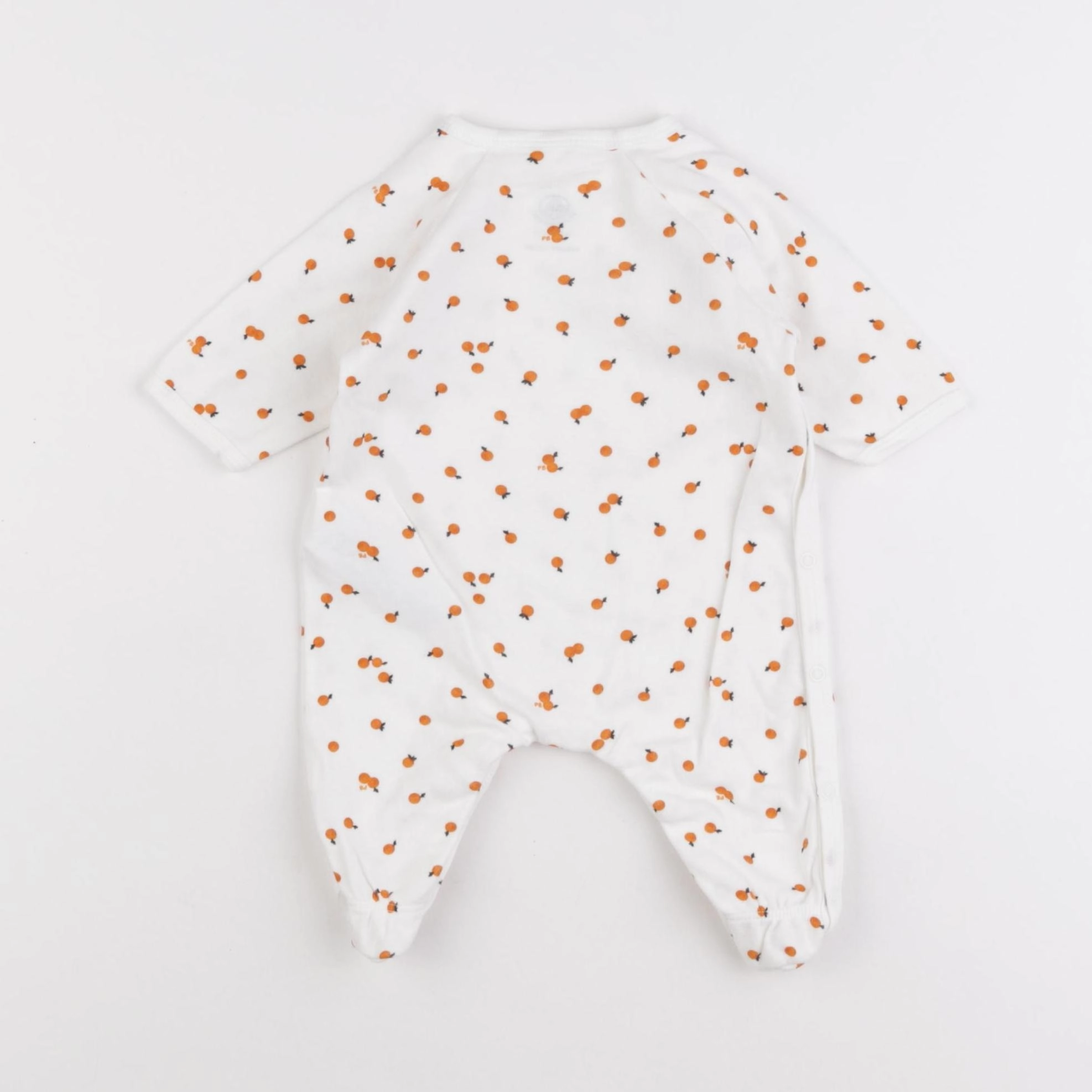 Petit Bateau - pyjama coton blanc - 1 mois